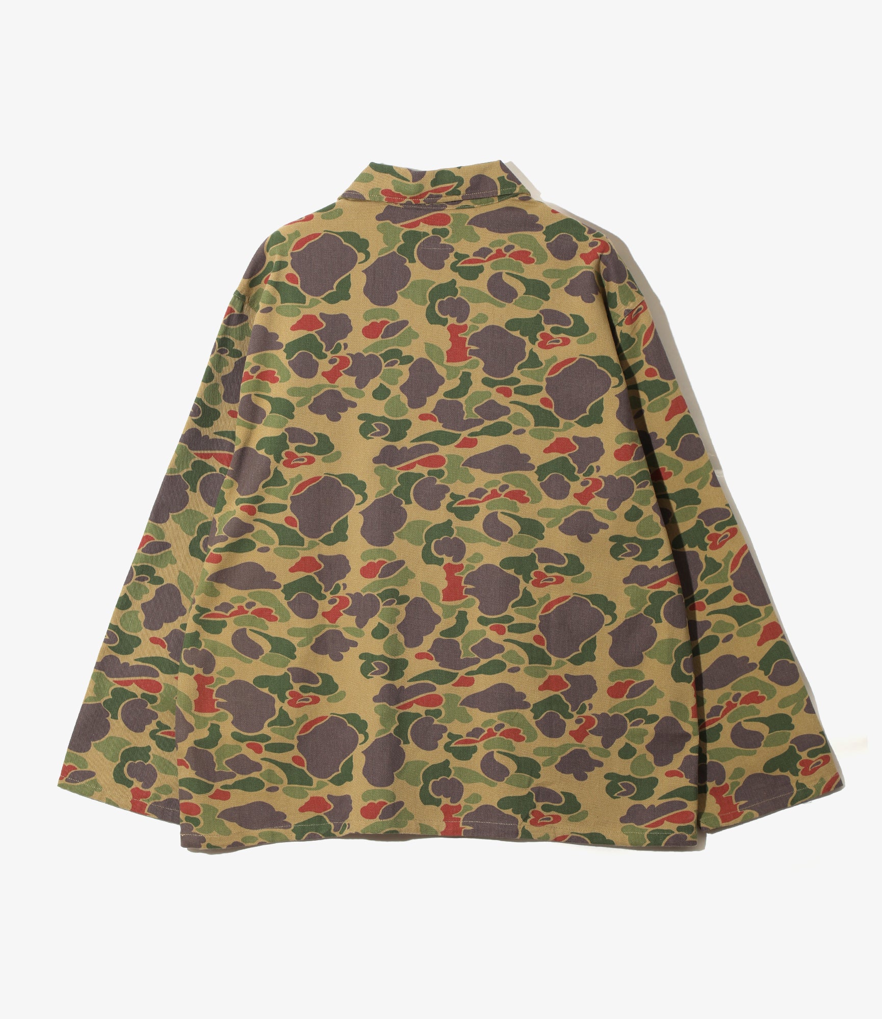 Women's Military Shirt Jacket - Olive - Camo Twill