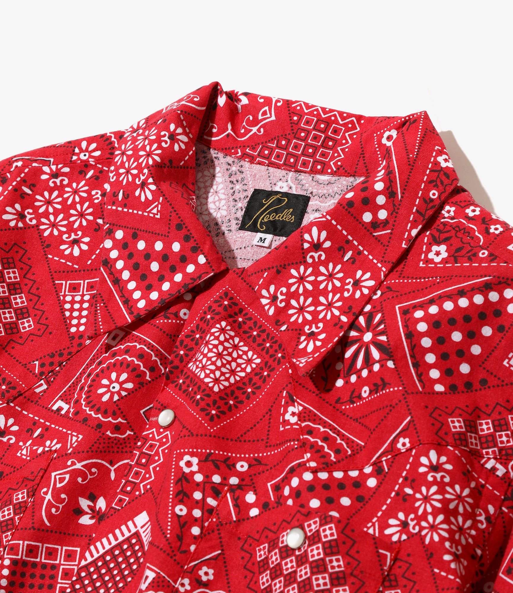 Cowboy One-Up Shirt - Red - Cotton Sheeting / Printed