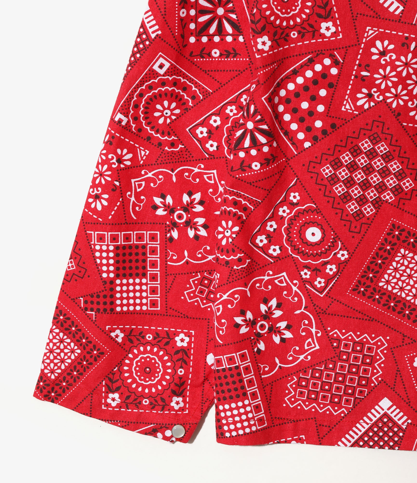 Cowboy One-Up Shirt - Red - Cotton Sheeting / Printed