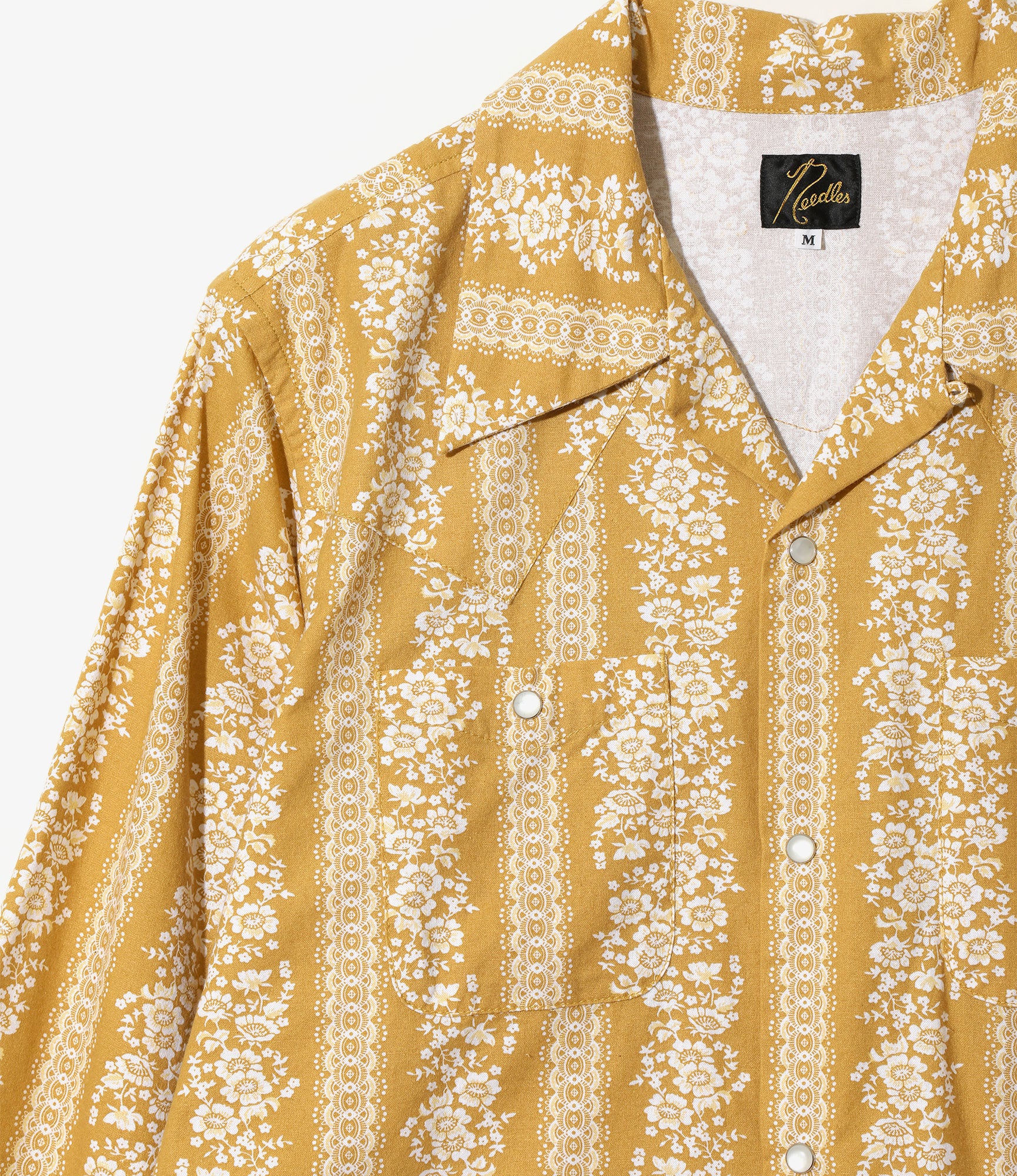 Cowboy One-Up Shirt - Yellow - Cotton Sheeting / Printed