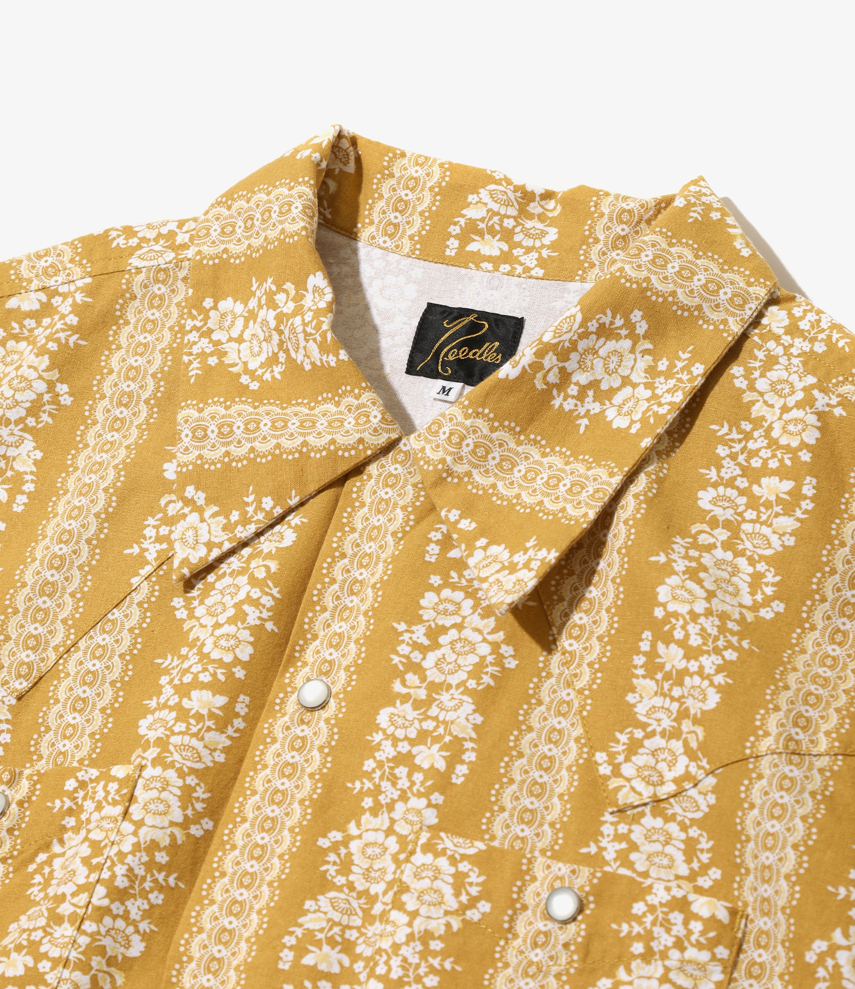 Cowboy One-Up Shirt - Yellow - Cotton Sheeting / Printed