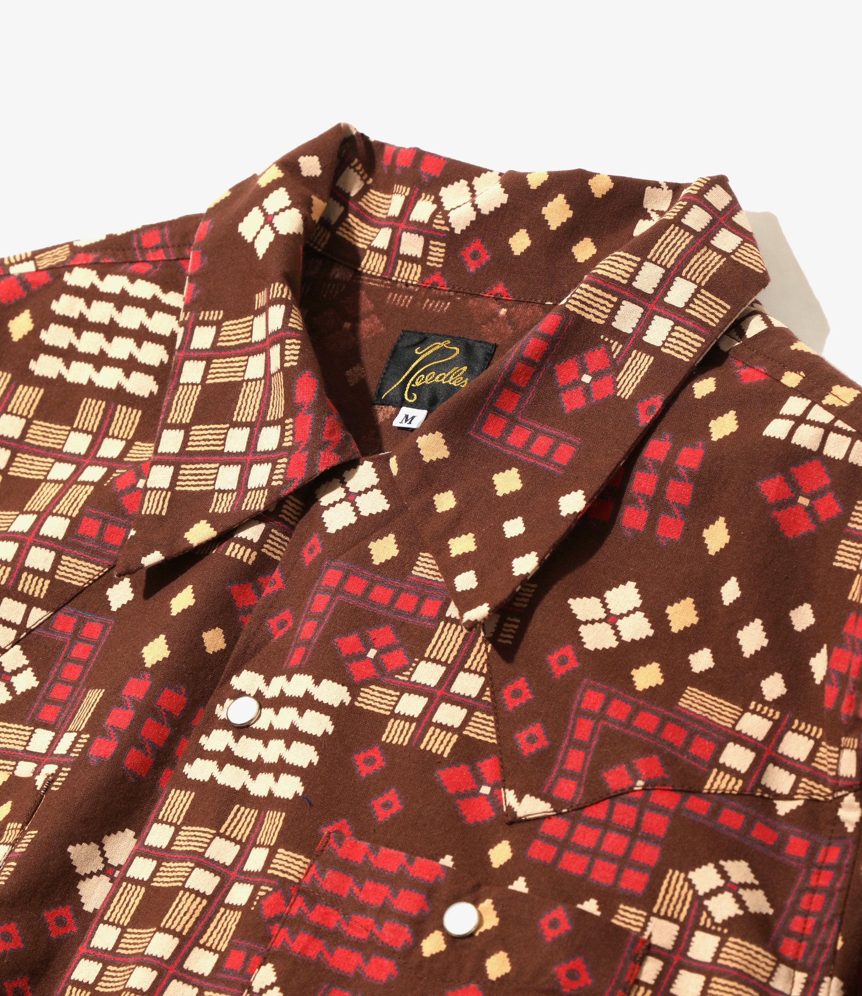 Cowboy One-Up Shirt - Brown - Cotton Sheeting / Printed