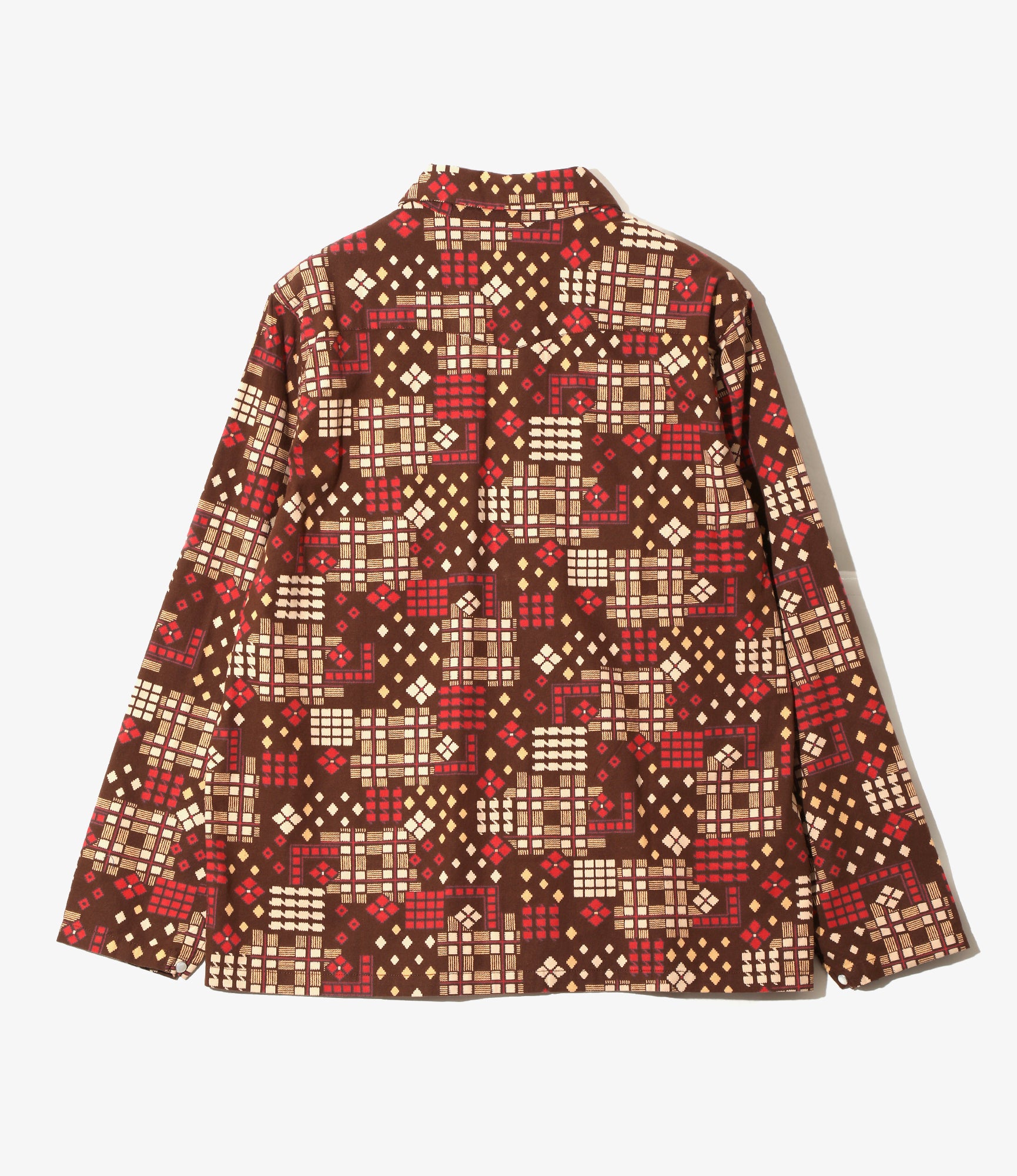 Cowboy One-Up Shirt - Brown - Cotton Sheeting / Printed