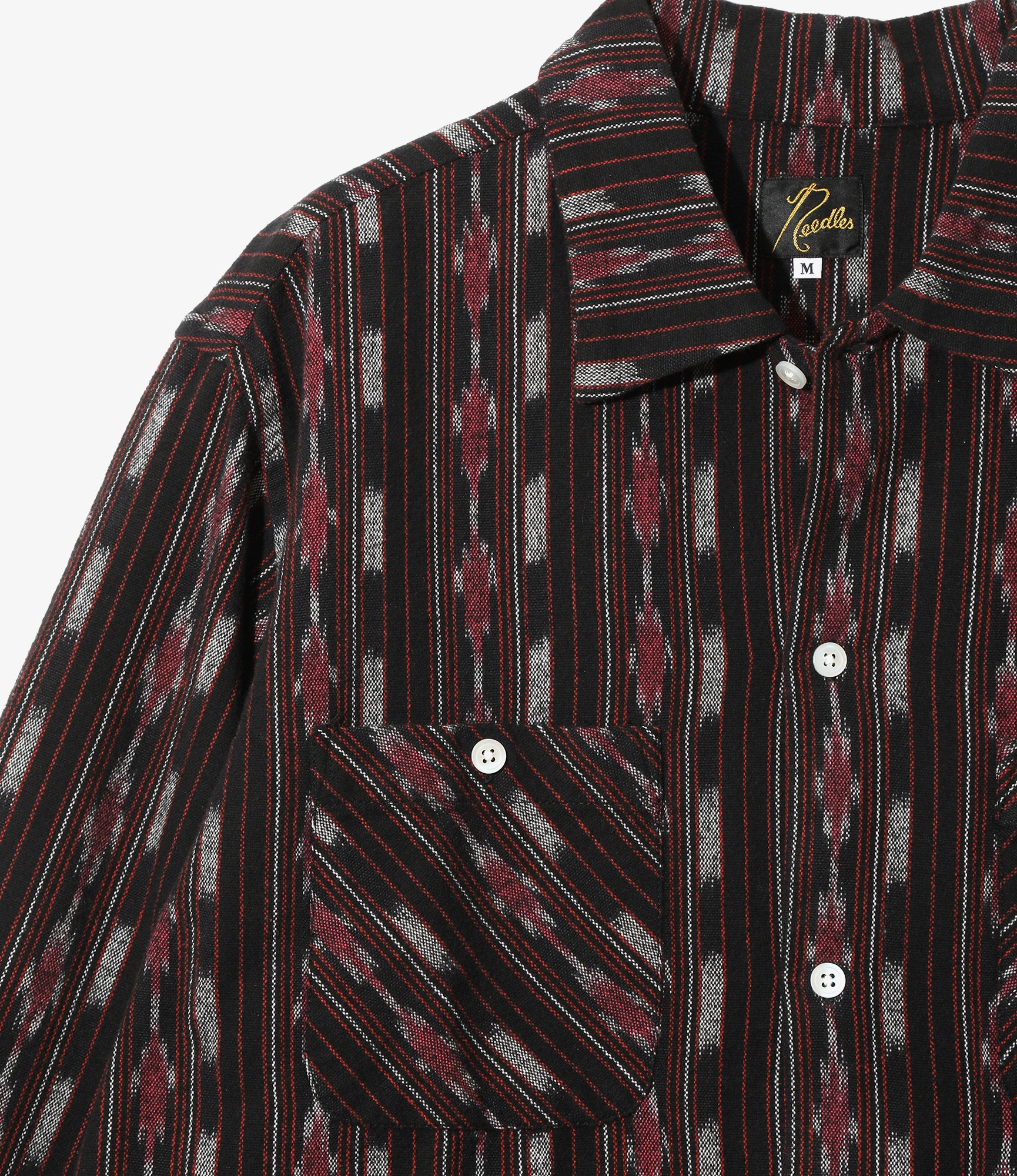 One-Up Shirt - Red - Ikat Stripe
