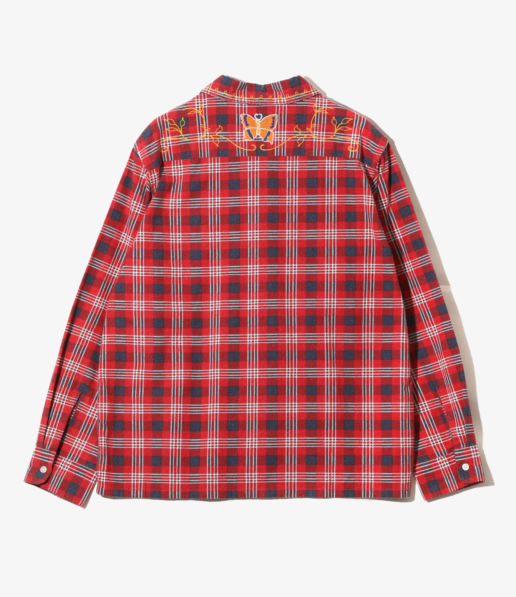 One-Up Shirt - Red/Navy - Printed Flannel / Plaid