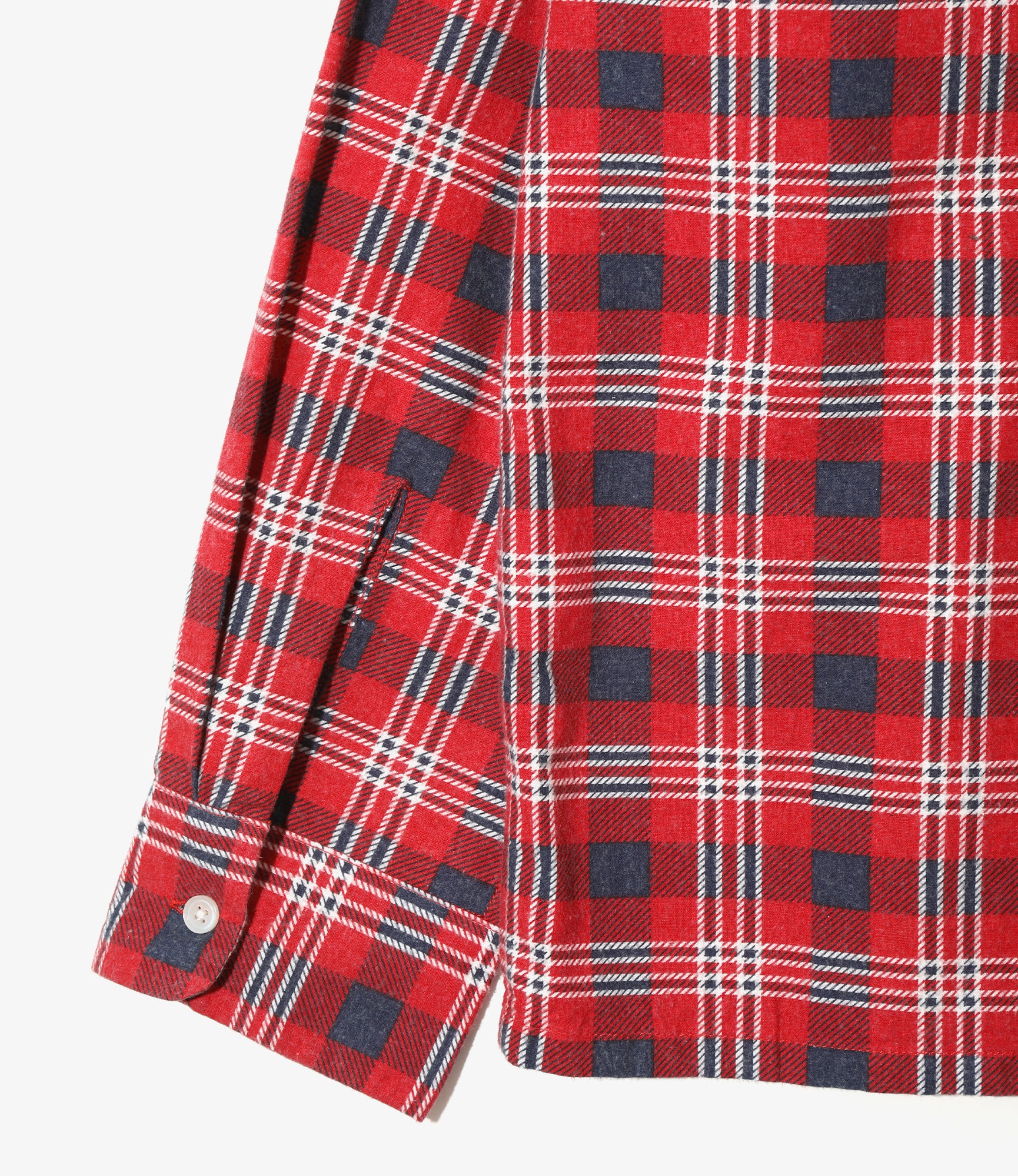 One-Up Shirt - Red/Navy - Printed Flannel / Plaid