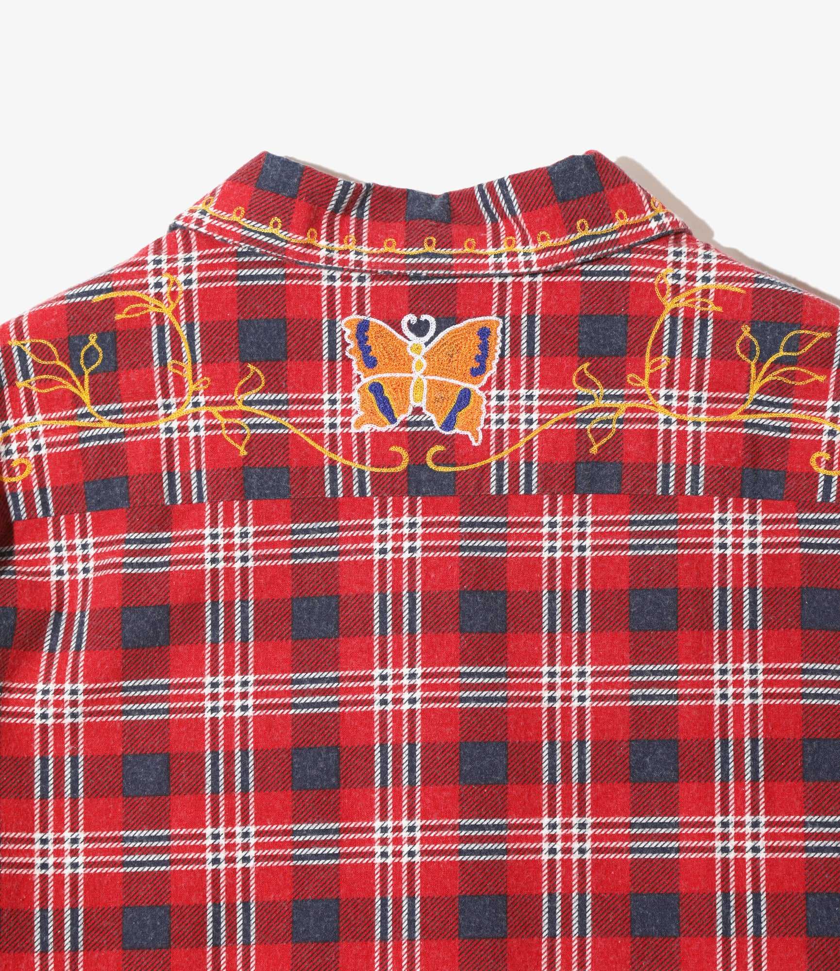 One-Up Shirt - Red/Navy - Printed Flannel / Plaid