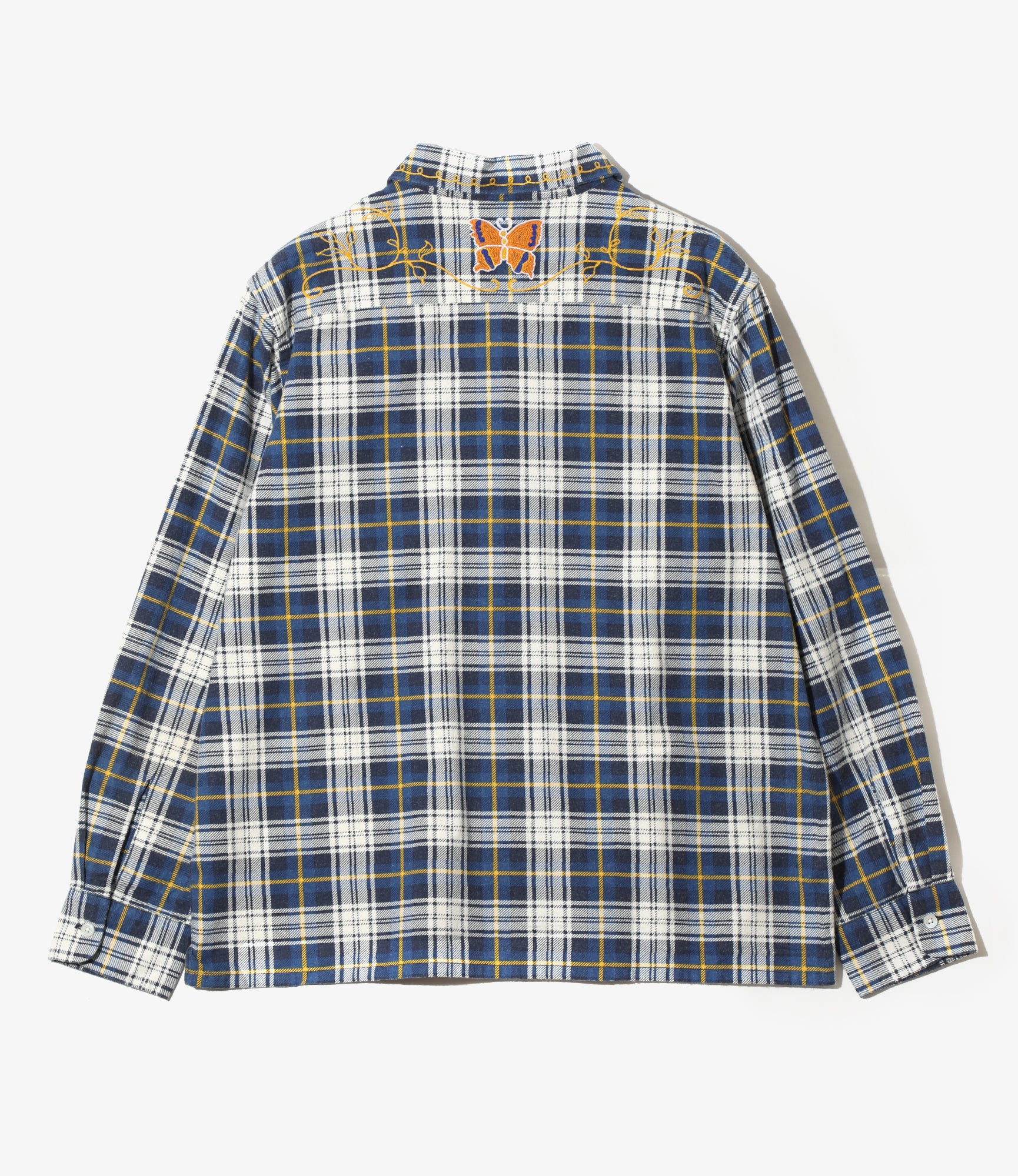 One-Up Shirt - Blue/Navy - Printed Flannel / Plaid