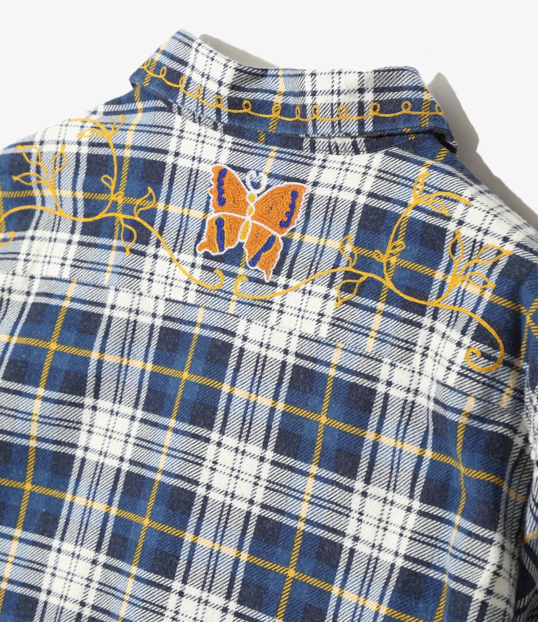 One-Up Shirt - Blue/Navy - Printed Flannel / Plaid