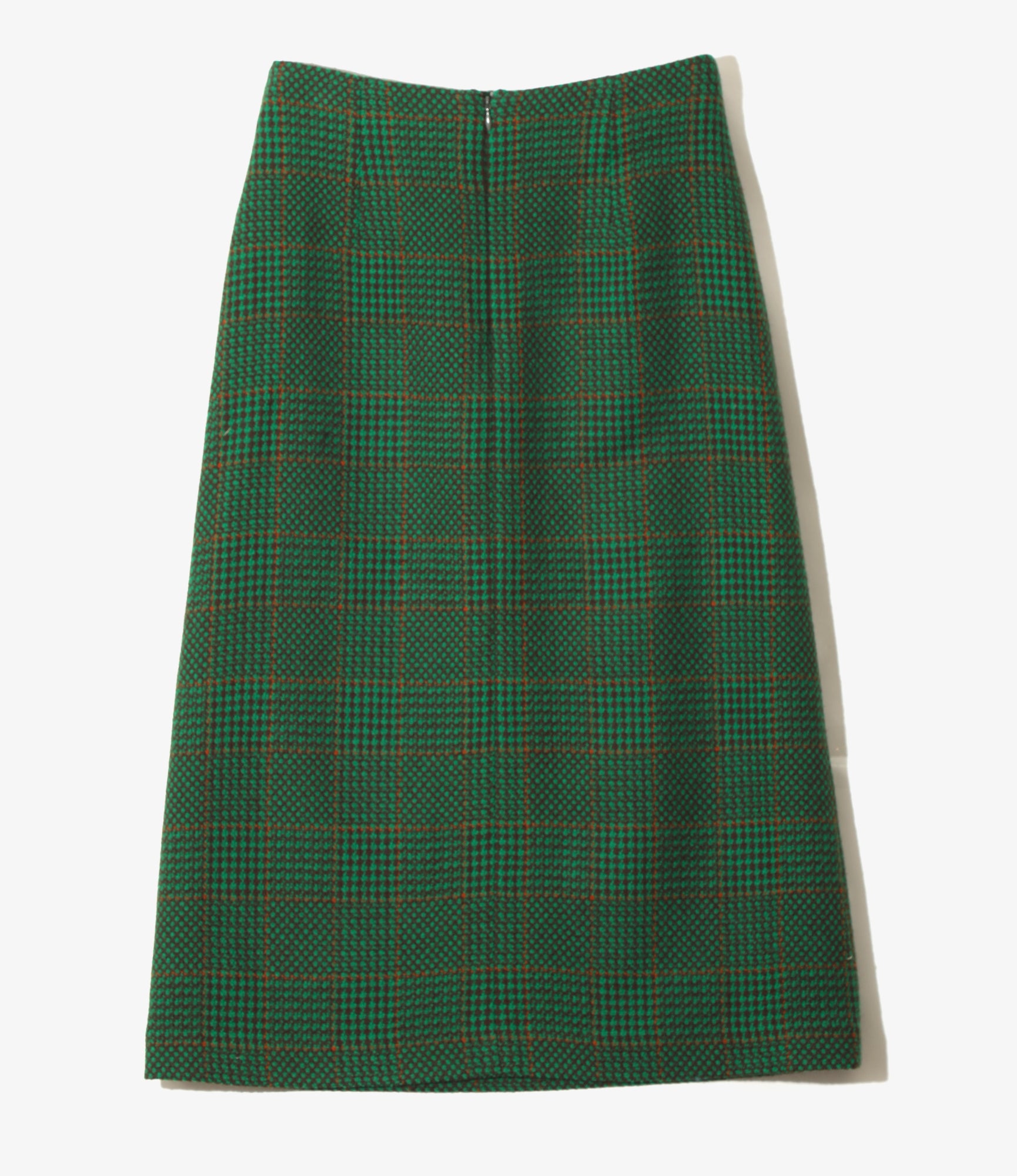 Women's C.C. Skirt - Green - Houndstooth