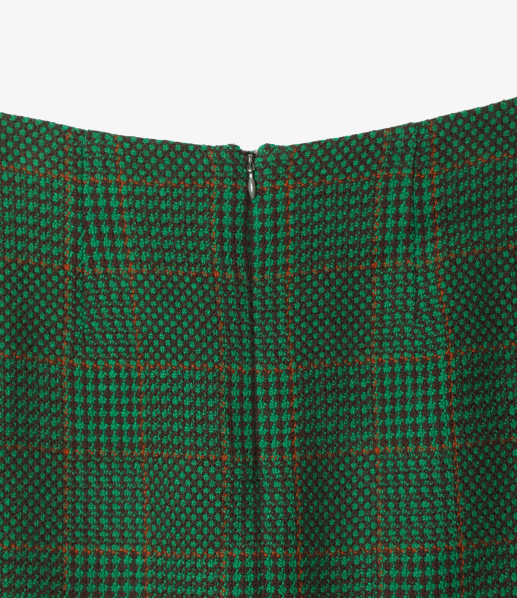Women's C.C. Skirt - Green - Houndstooth