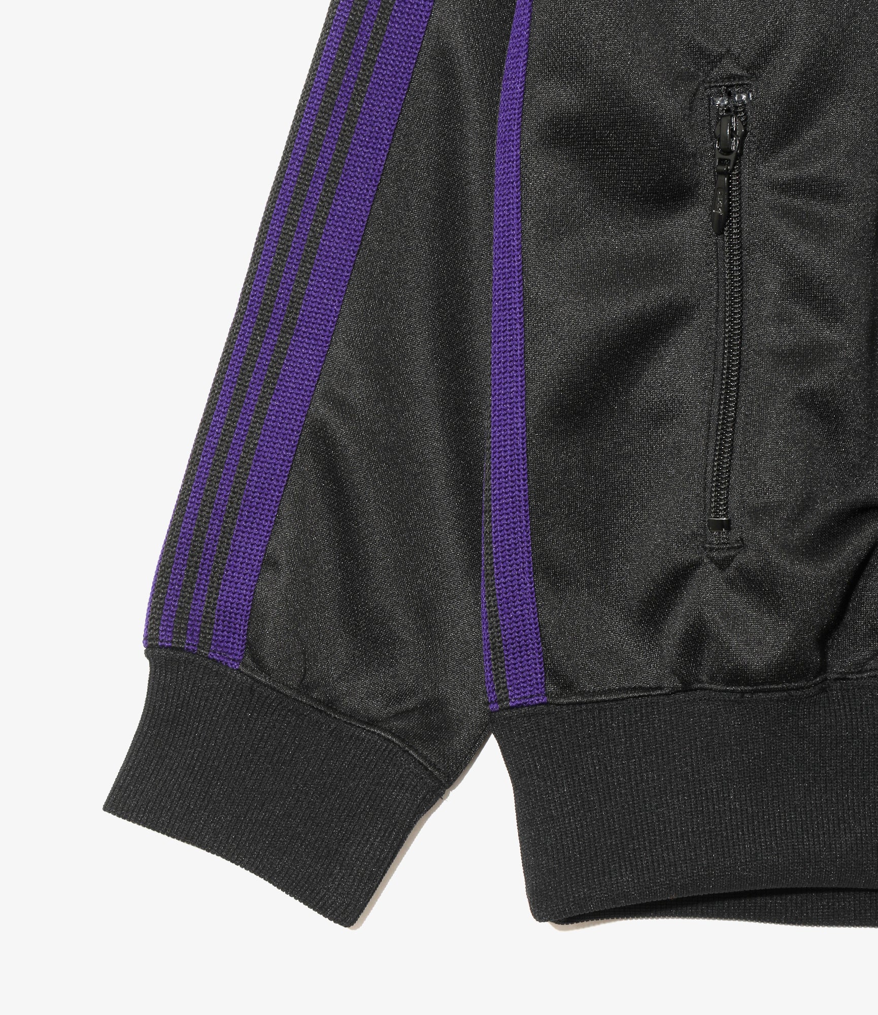 Track Jacket - Black - Poly Smooth