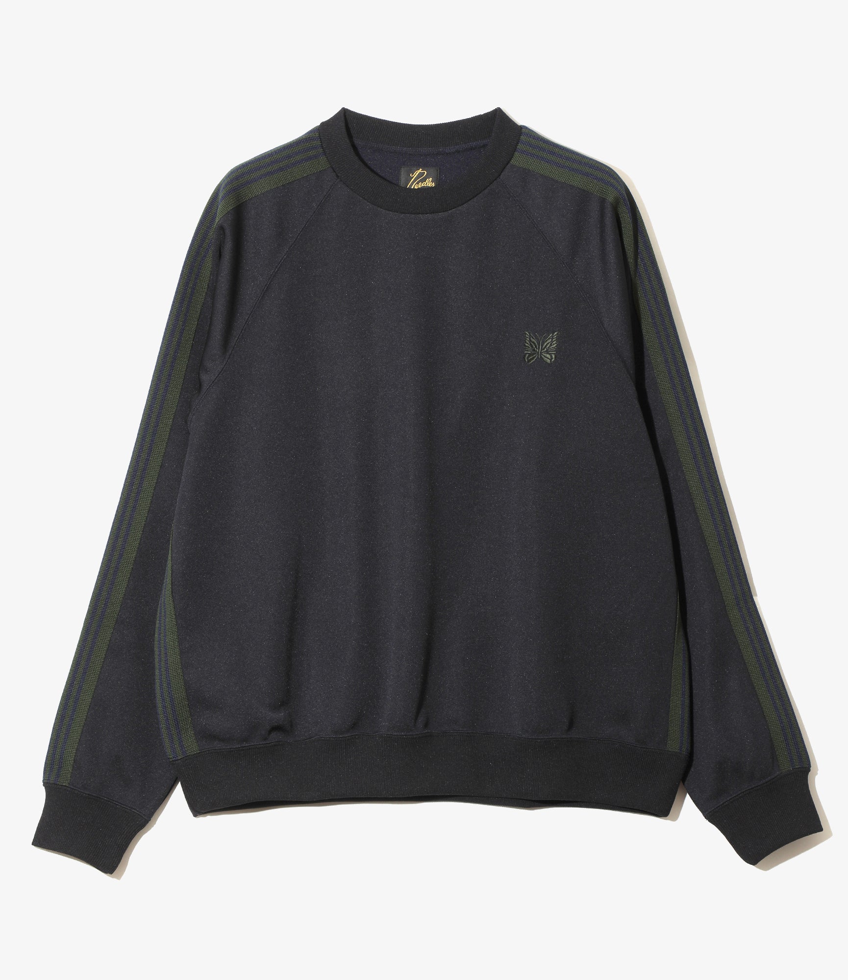 Track Crew Neck Shirt - Navy - Poly Smooth