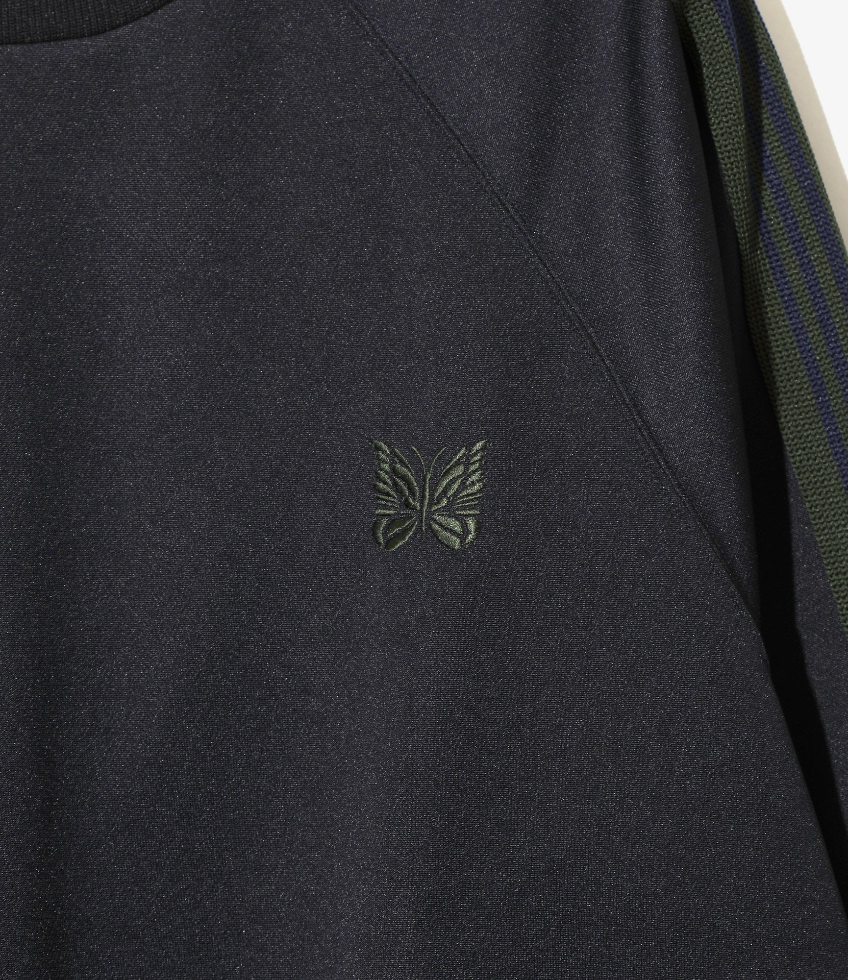 Women's Track Crew Neck Shirt - Navy - Poly Smooth