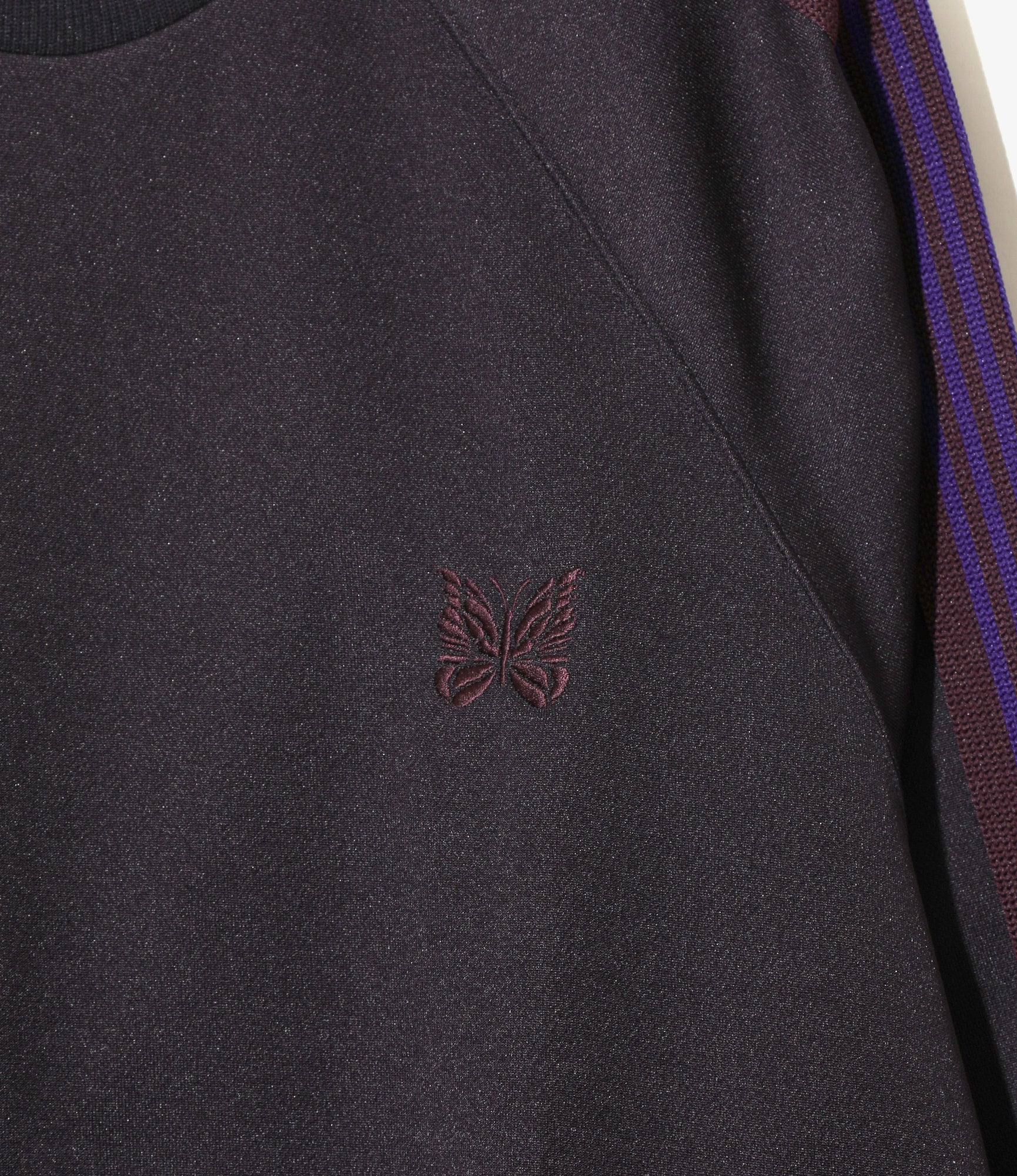 Women's Track Crew Neck Shirt - Purple - Poly Smooth