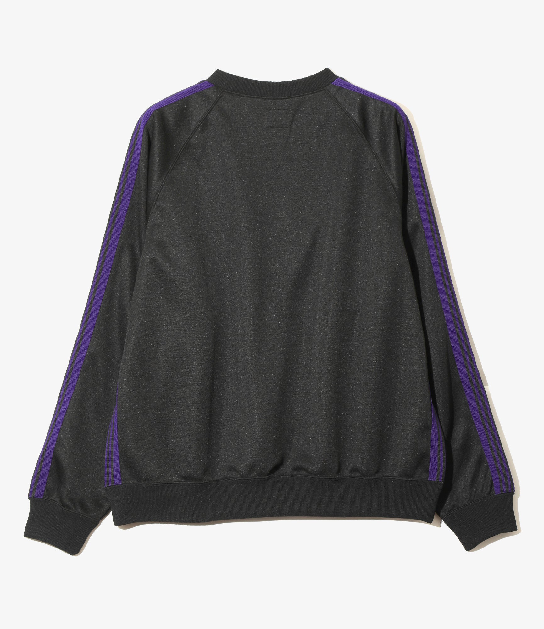 Women's Track Crew Neck Shirt - Black - Poly Smooth