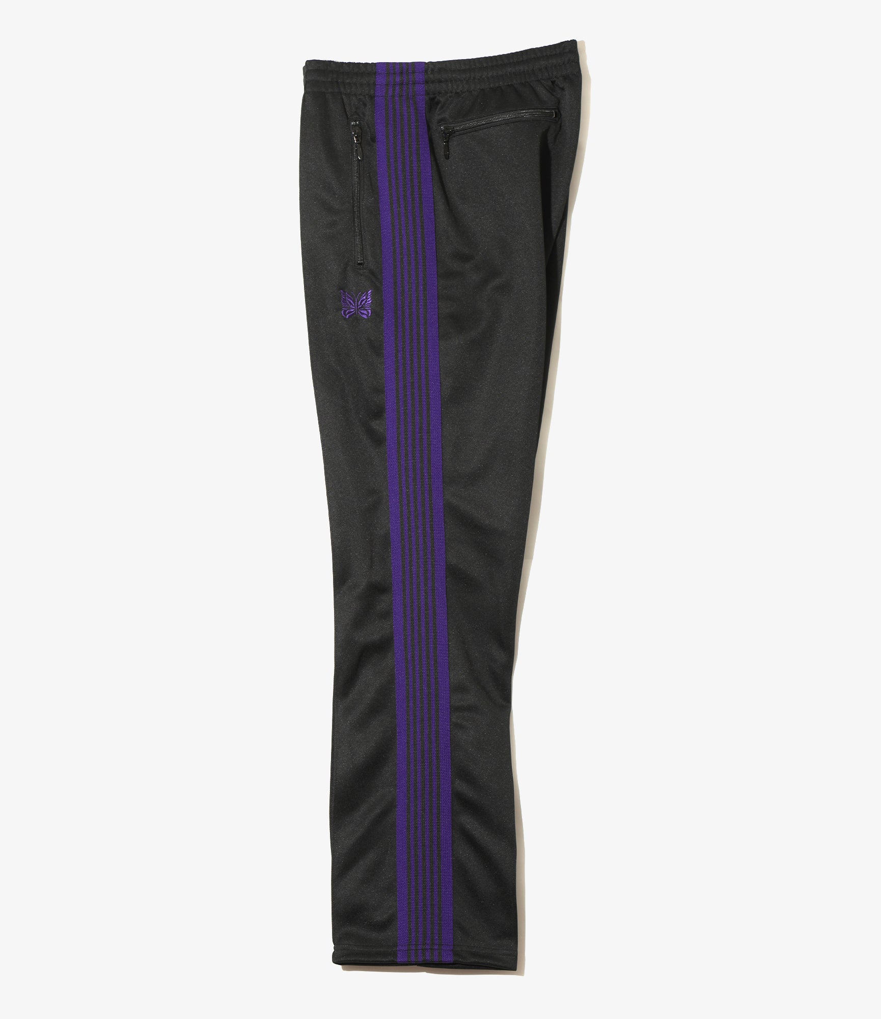 Narrow Track Pant - Black - Poly Smooth