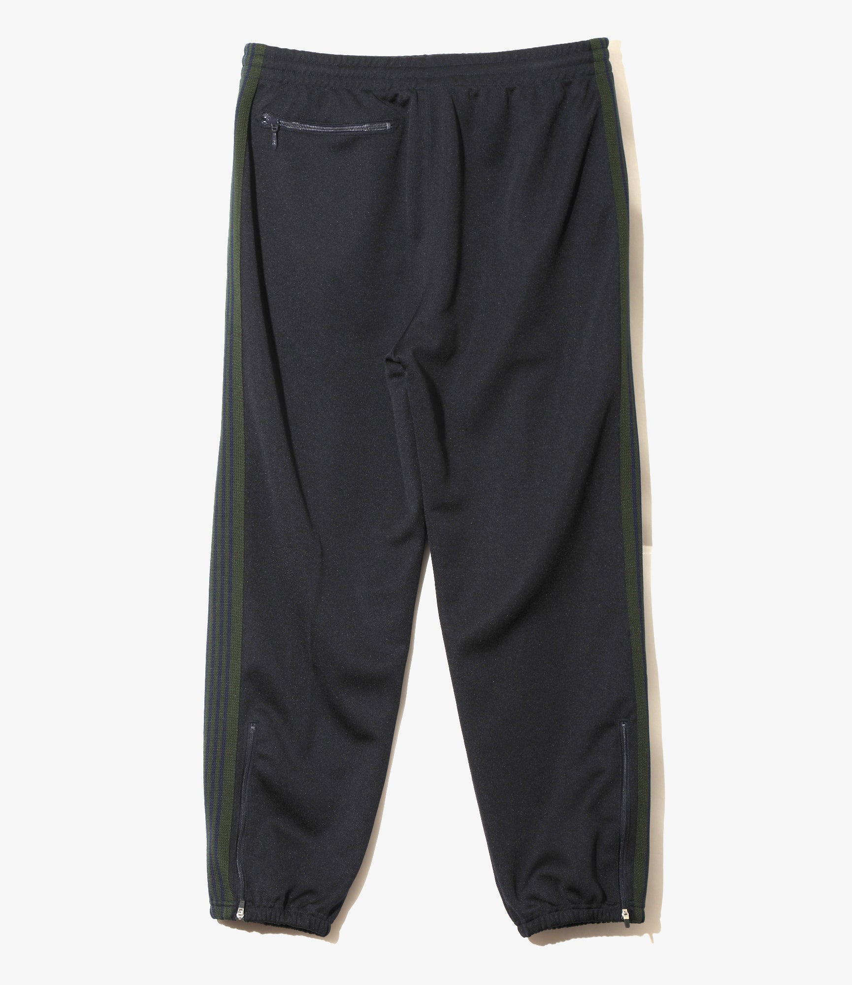Zipped Track Pant - Navy - Poly Smooth