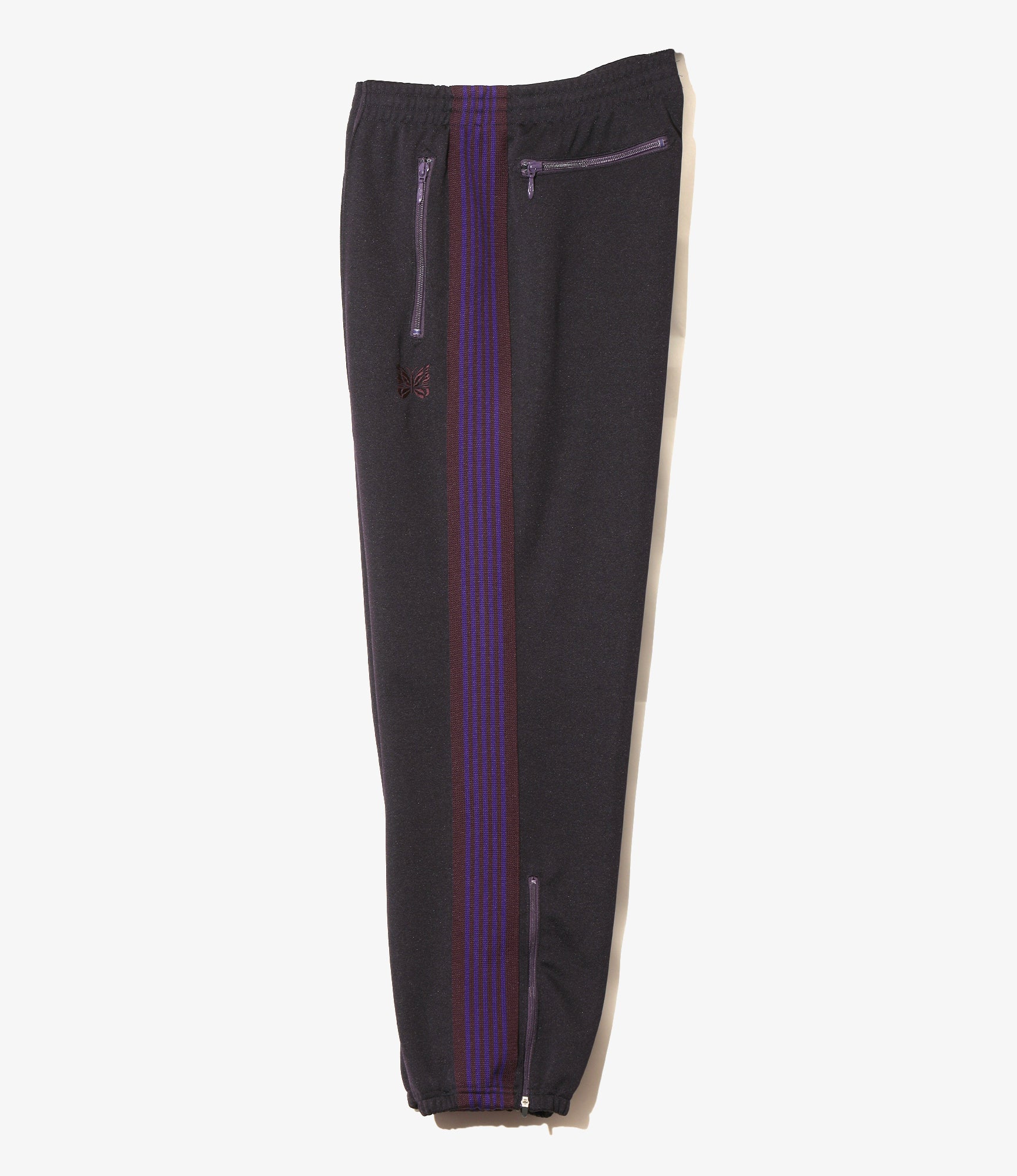 Zipped Track Pant - Purple - Poly Smooth