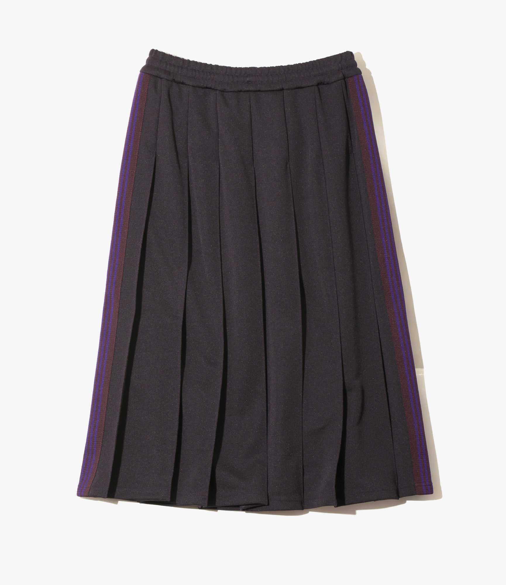 Women's Pleated Track Skirt - Purple - Poly Smooth