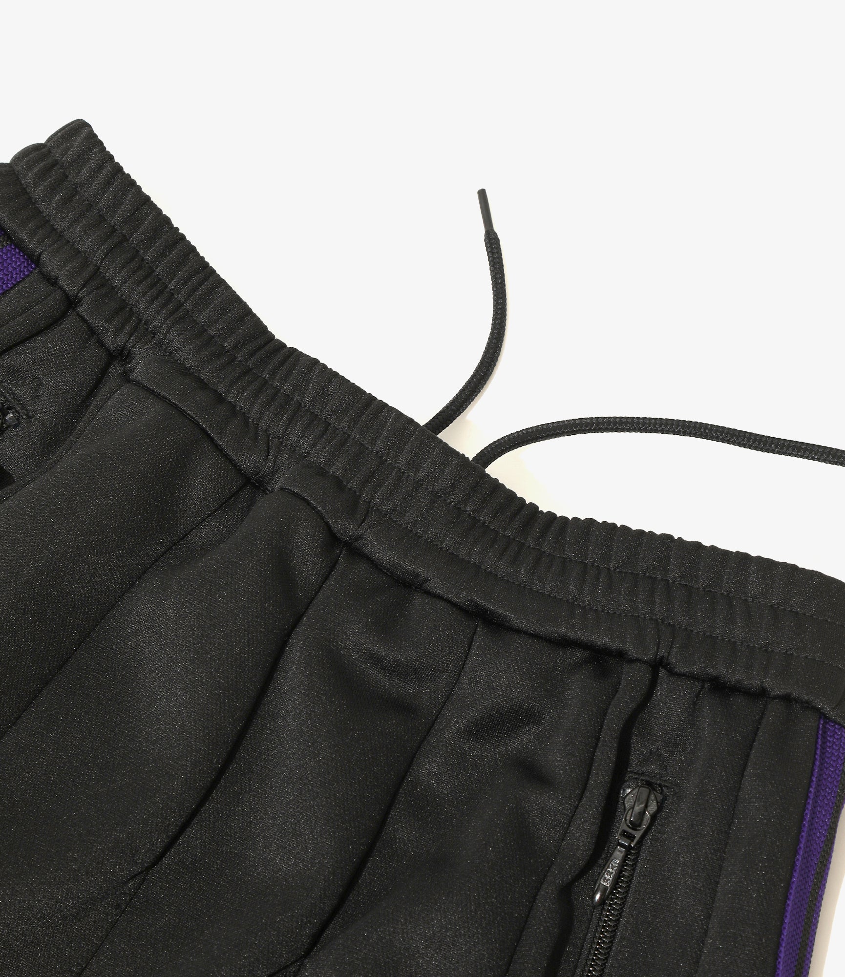 Women's Pleated Track Skirt - Black - Poly Smooth