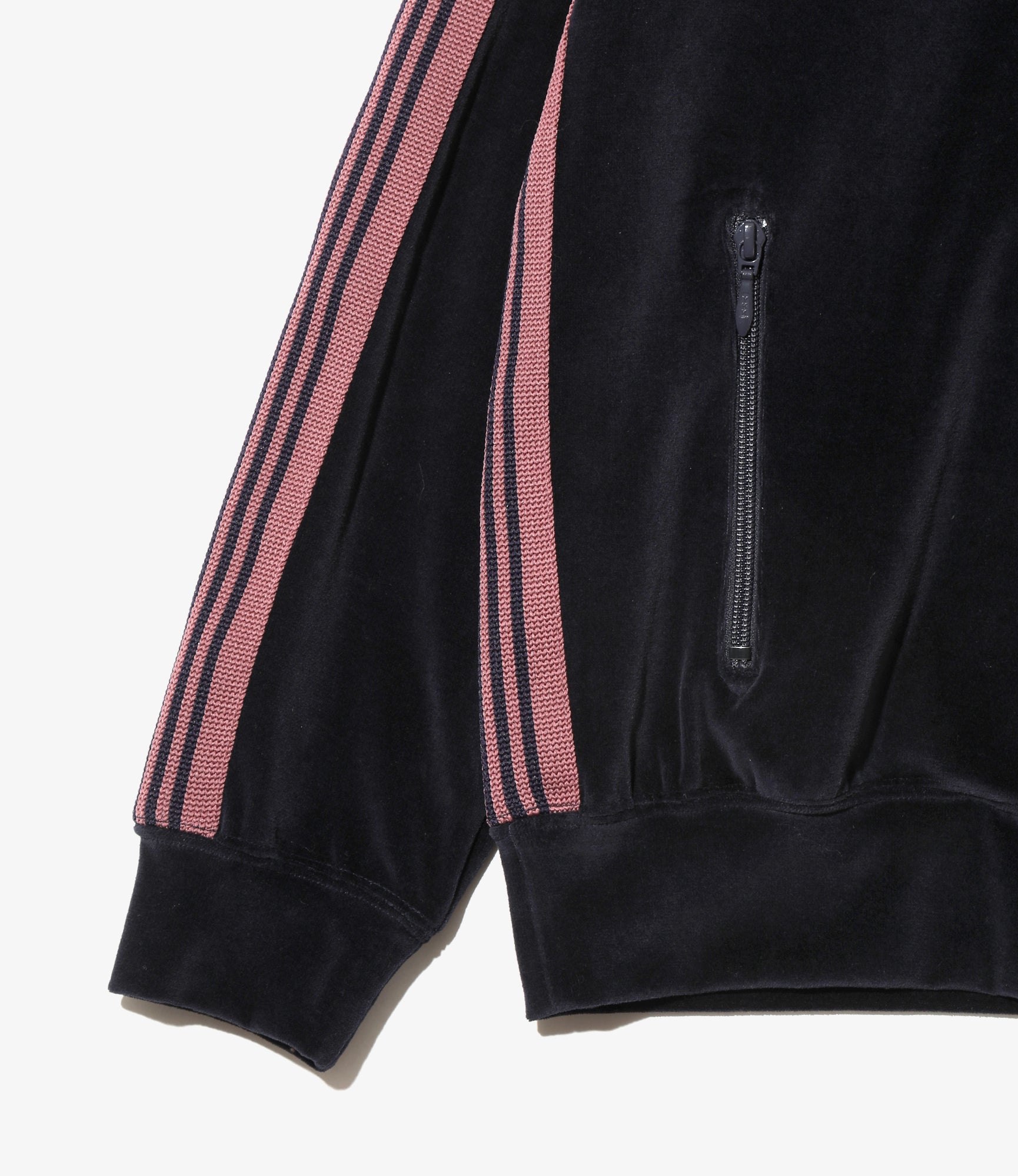 Needles Rib Collar Track Jacket - C/PE Velour - Navy