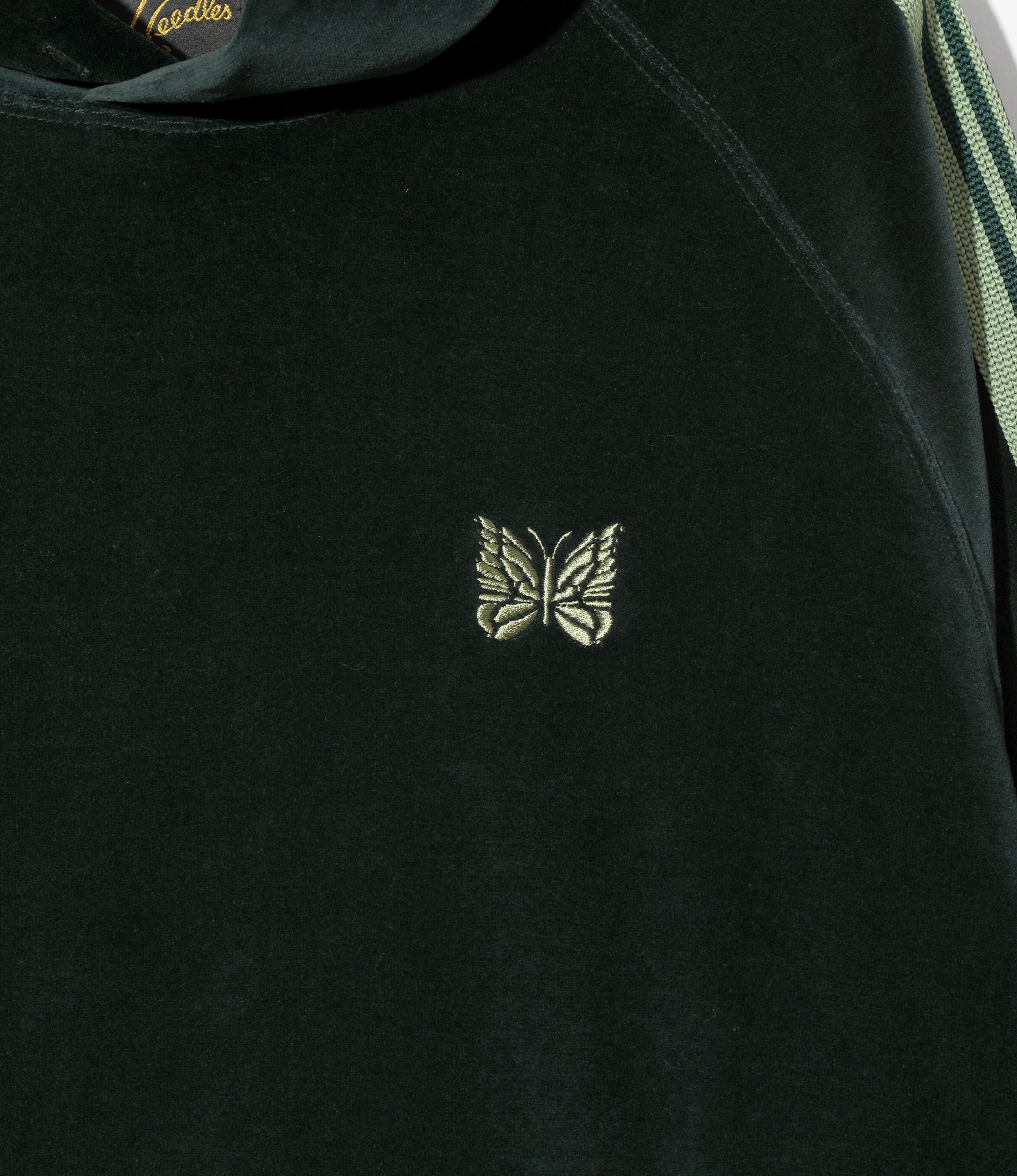 Track Hoody - Green - C/PE Velour