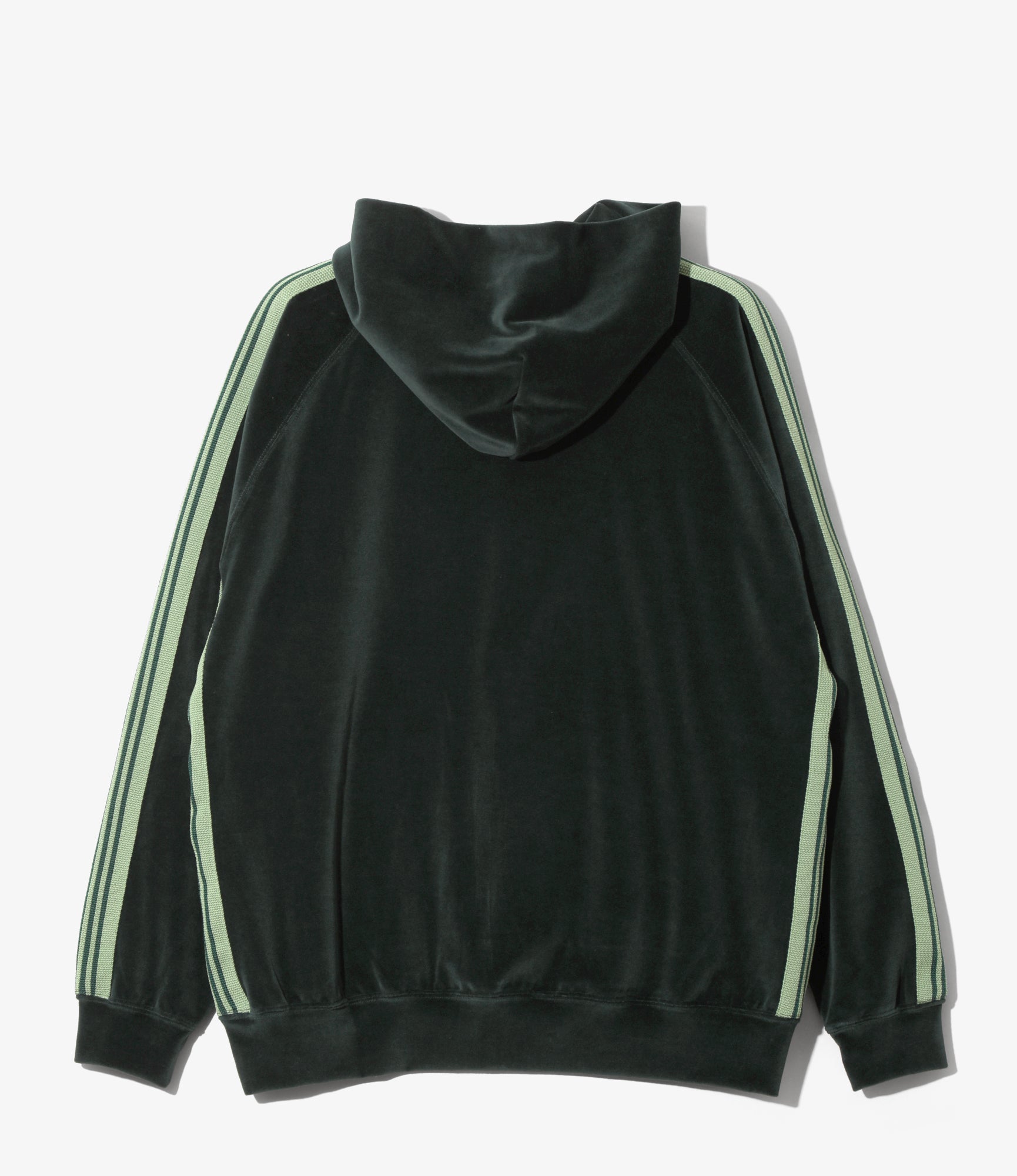 Track Hoody - Green - C/PE Velour