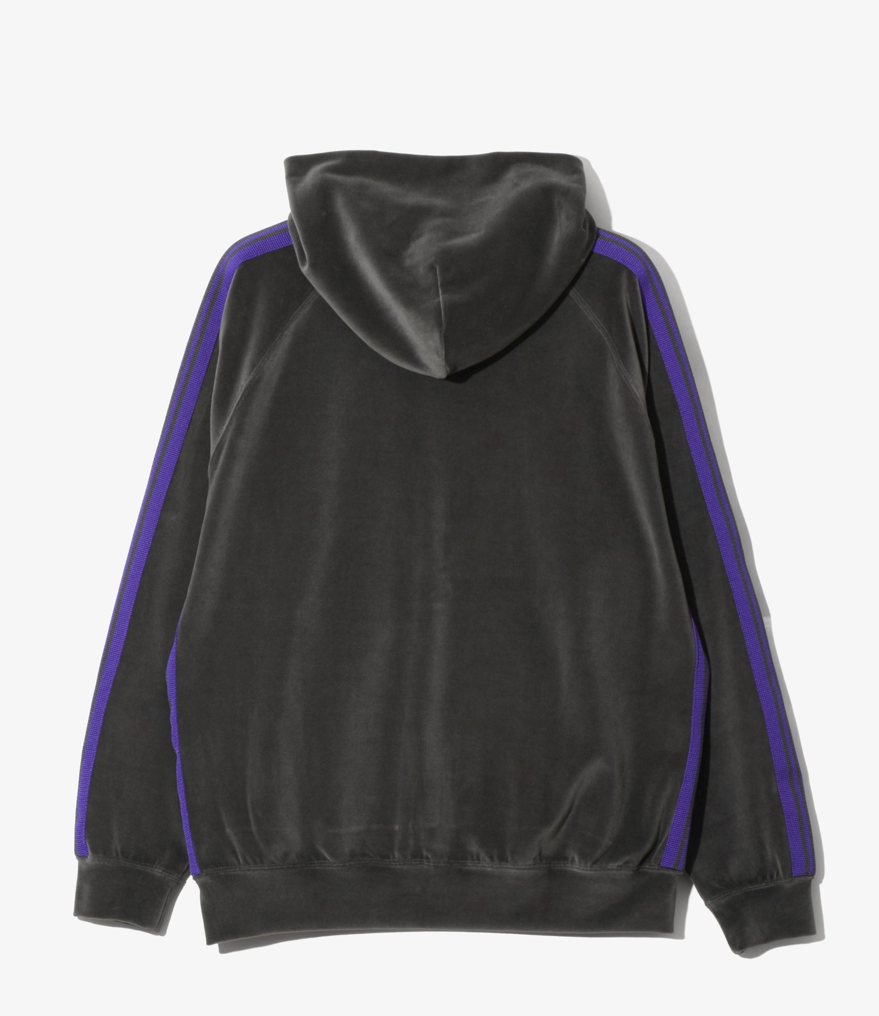 Track Hoody - Charcoal - C/PE Velour