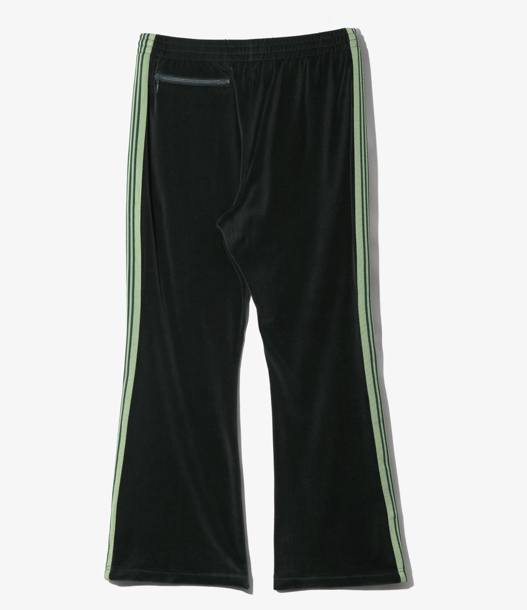 Women's Boot-Cut Track Pant - Green - C/PE Velour
