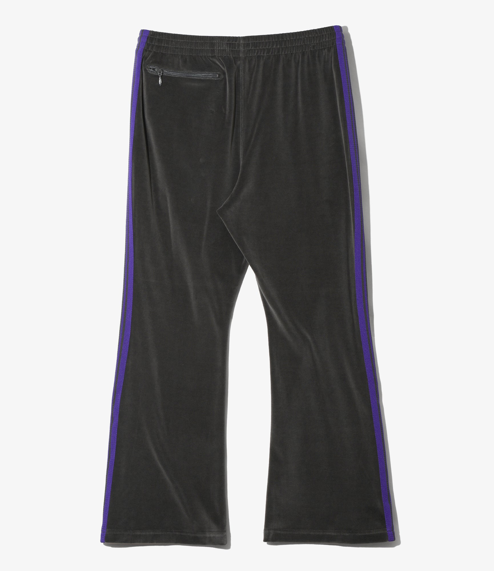 Women's Boot-Cut Track Pant - Charcoal - C/PE Velour