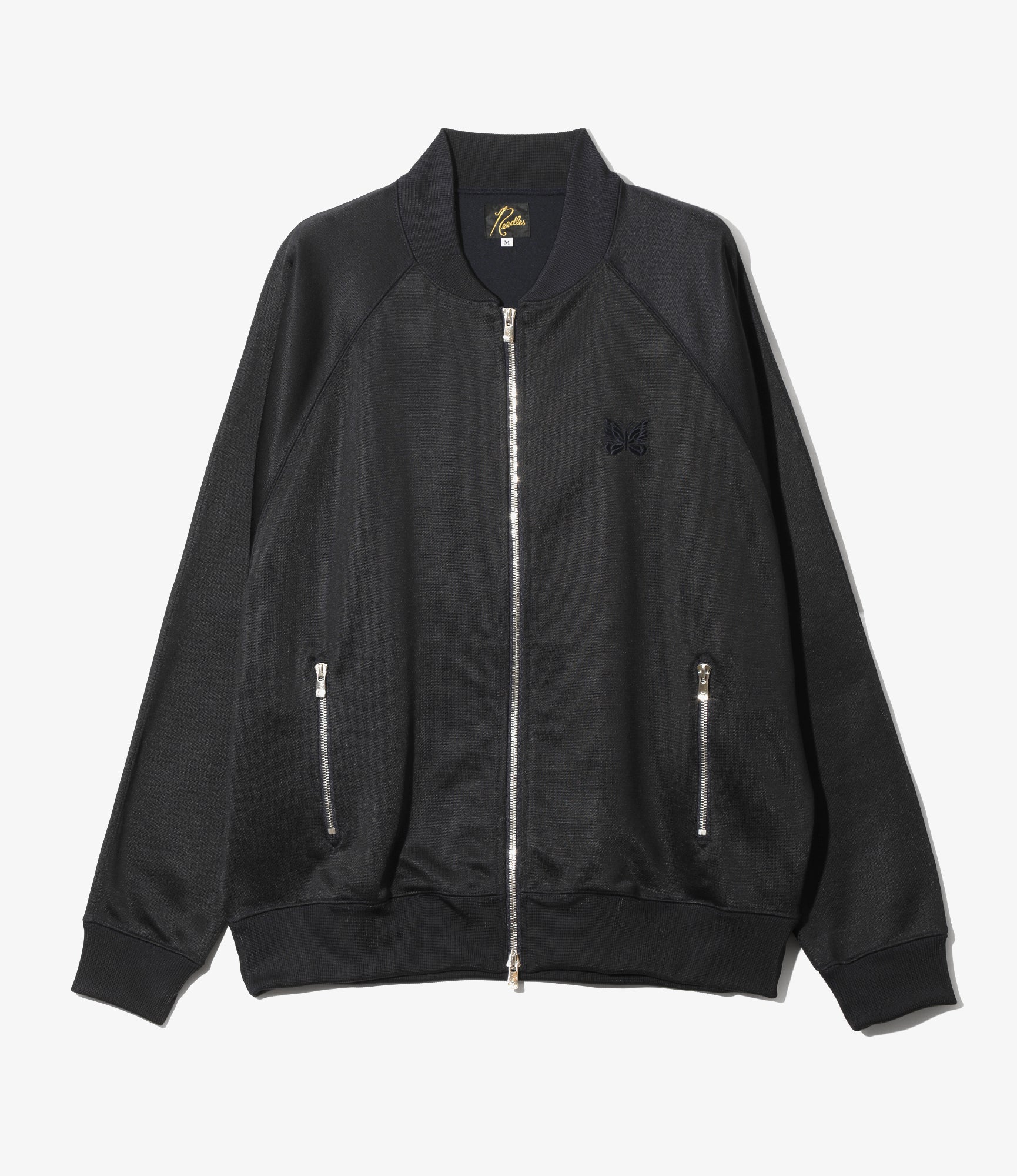 Women's Dolman Sleeve Track Jacket - Navy - Bright Jersey