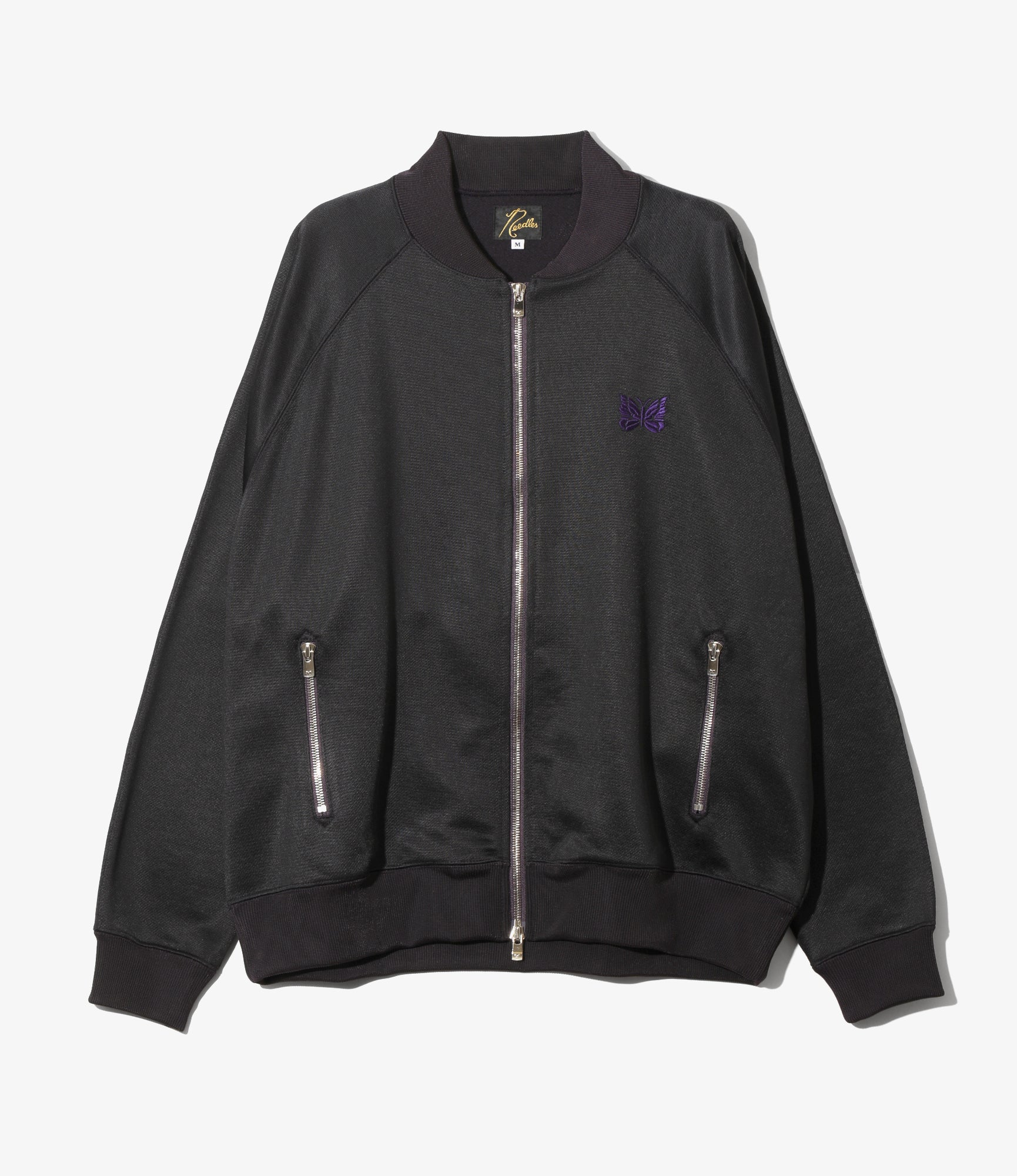 Women's Dolman Sleeve Track Jacket - Purple - Bright Jersey
