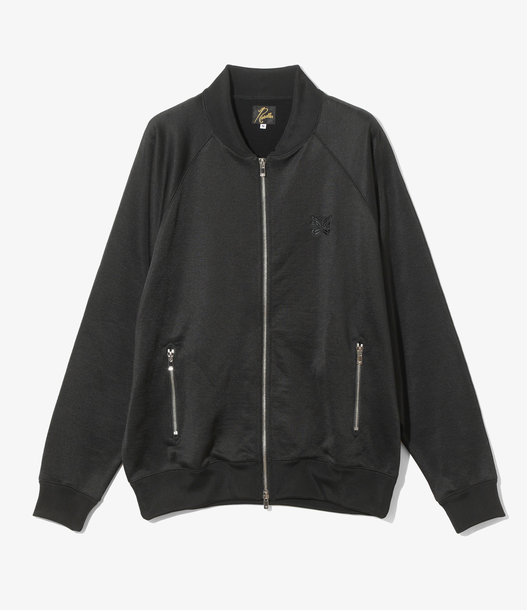 Women's Dolman Sleeve Track Jacket - Black - Bright Jersey