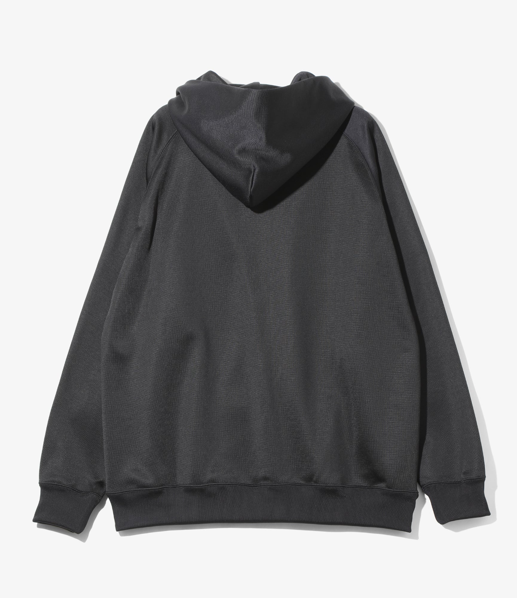 Zipped Hoody - Navy - Bright Jersey