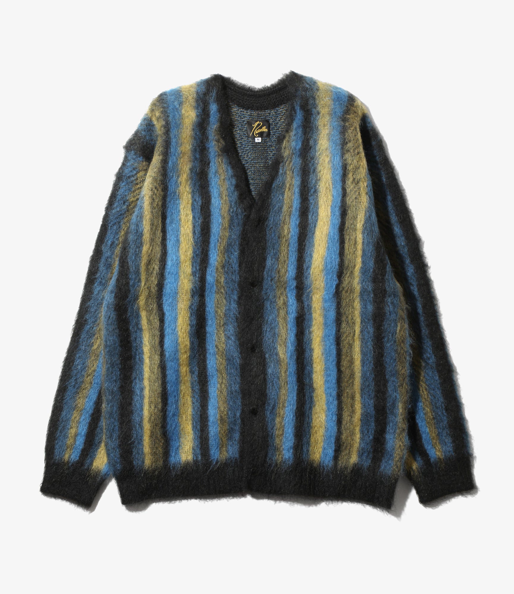 Mohair Cardigan - Blue/Green - Stripe