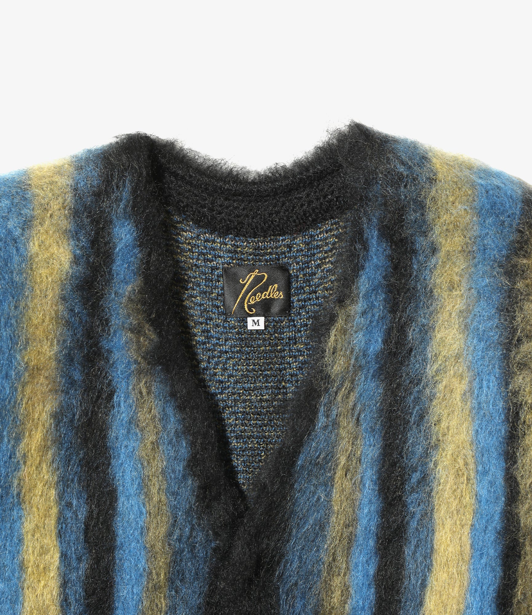 Mohair Cardigan - Blue/Green - Stripe