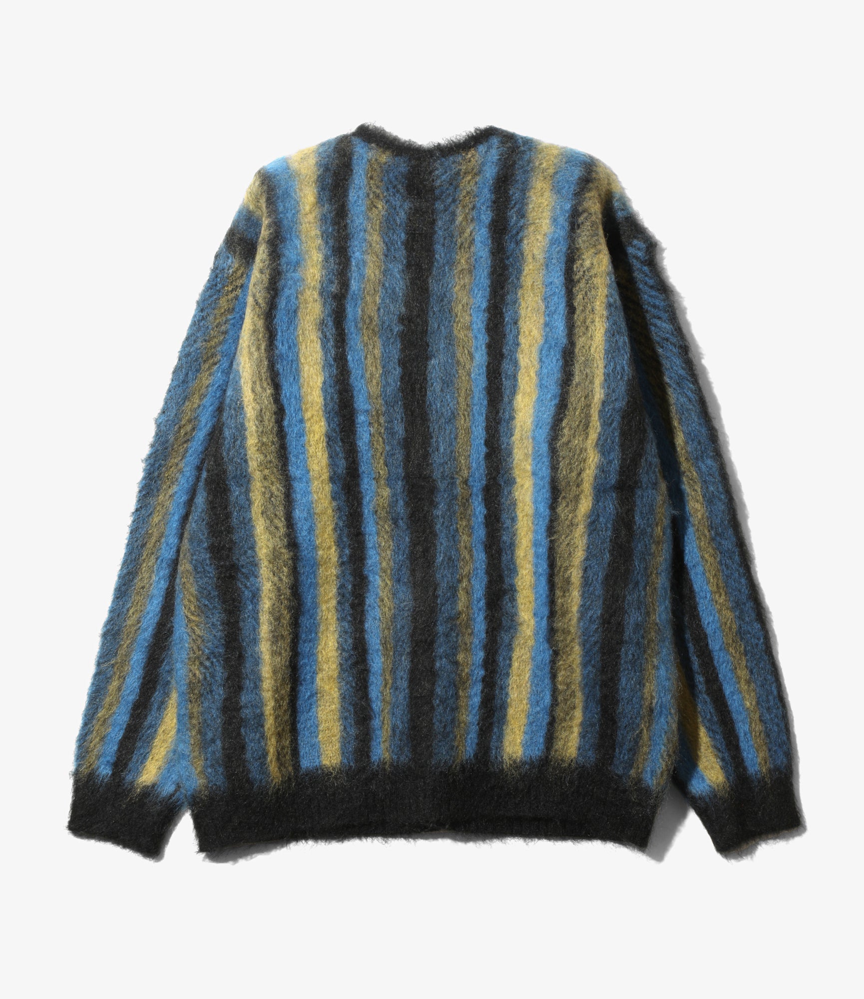 Mohair Cardigan - Blue/Green - Stripe