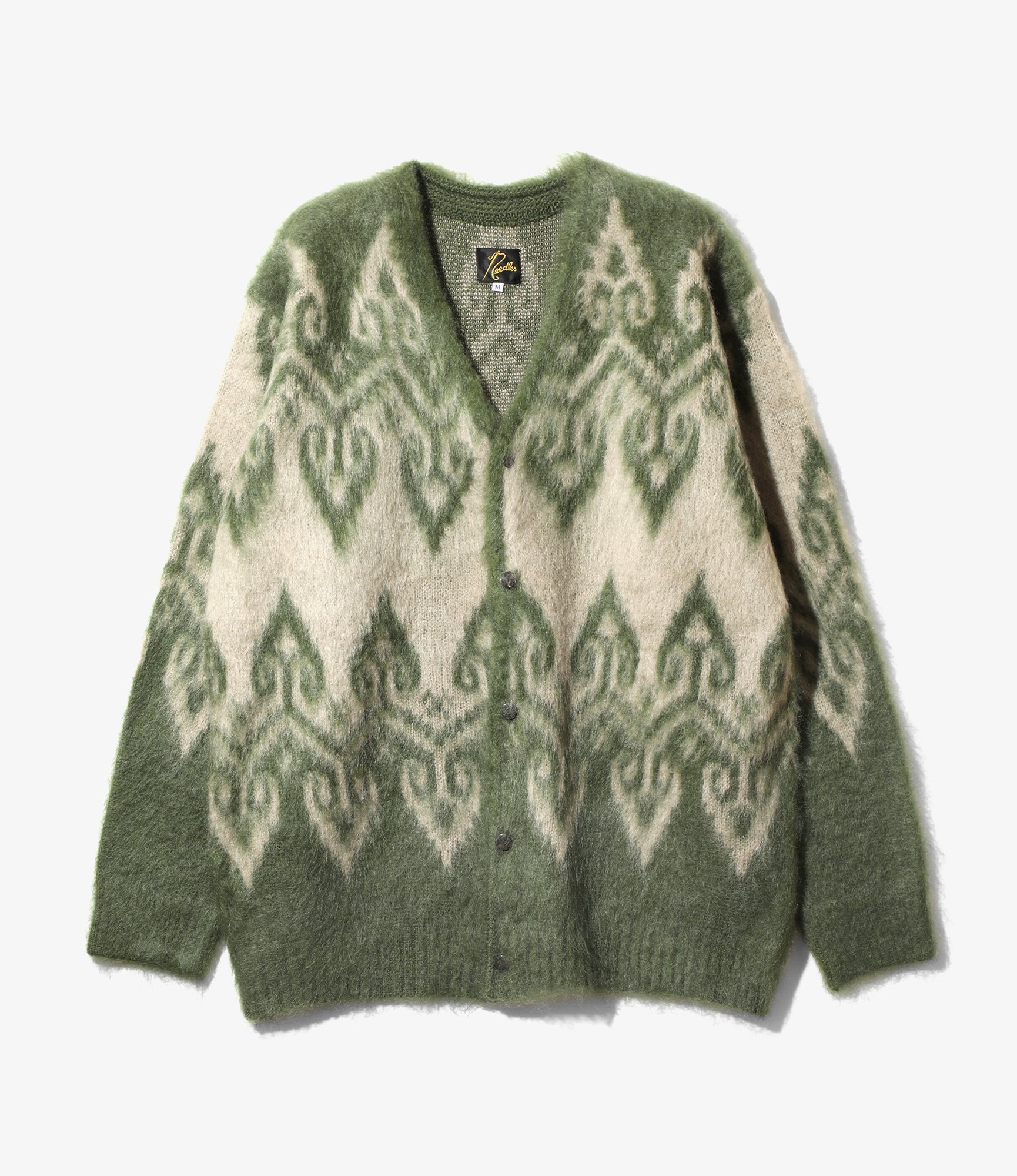 Mohair Cardigan - Olive - Nordic