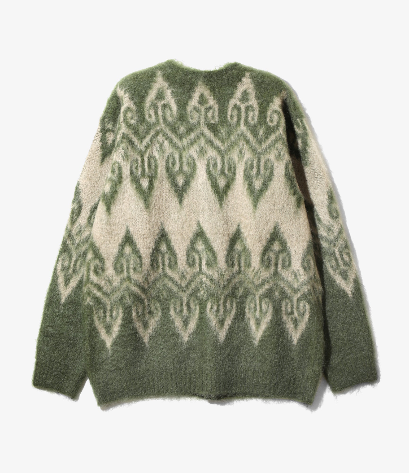 Mohair Cardigan - Olive - Nordic