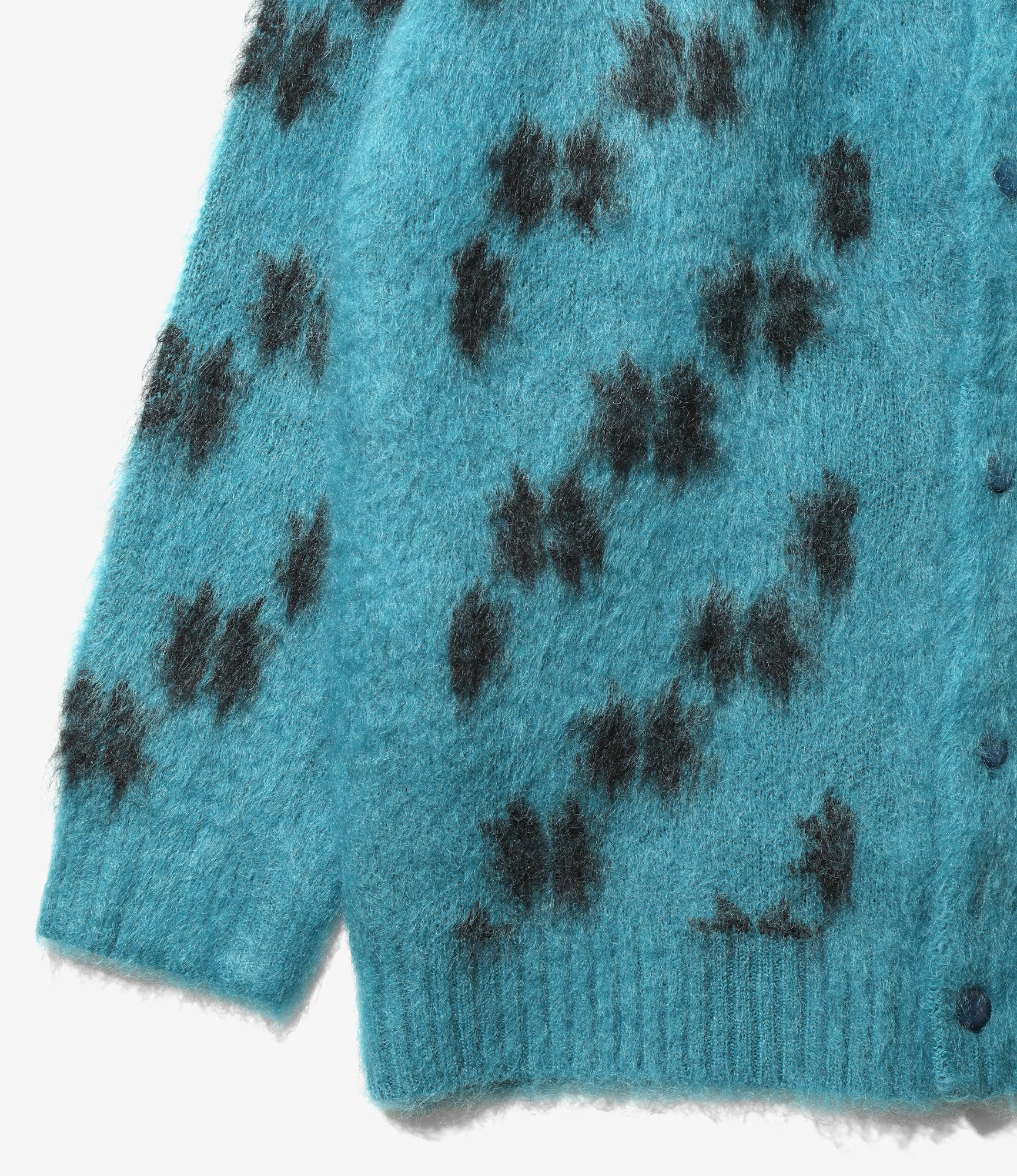 Mohair Cardigan - Blue - Snowflake