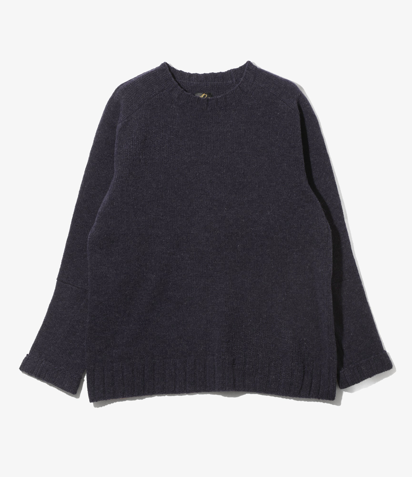 Damaged Crew Sweater - Twilight - Shetland Wool