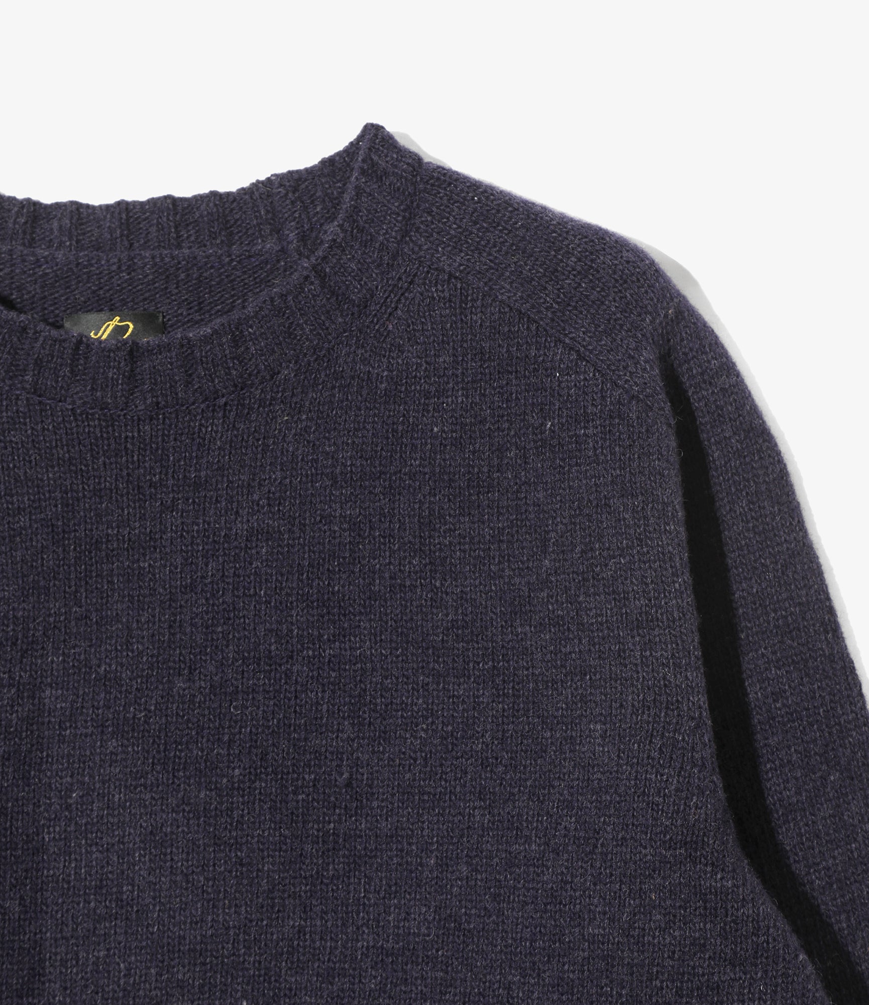 Damaged Crew Sweater - Twilight - Shetland Wool
