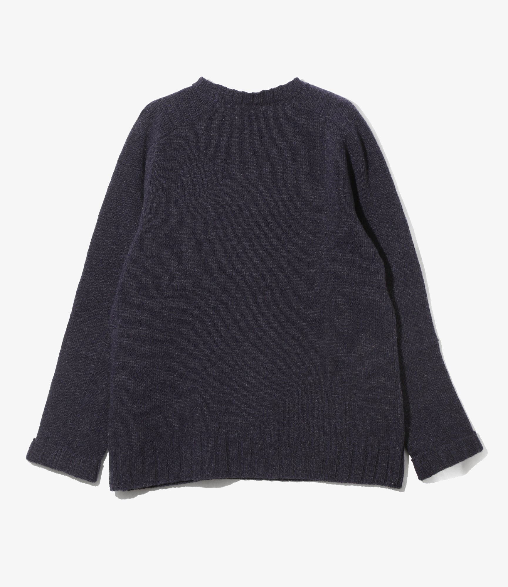 Damaged Crew Sweater - Twilight - Shetland Wool