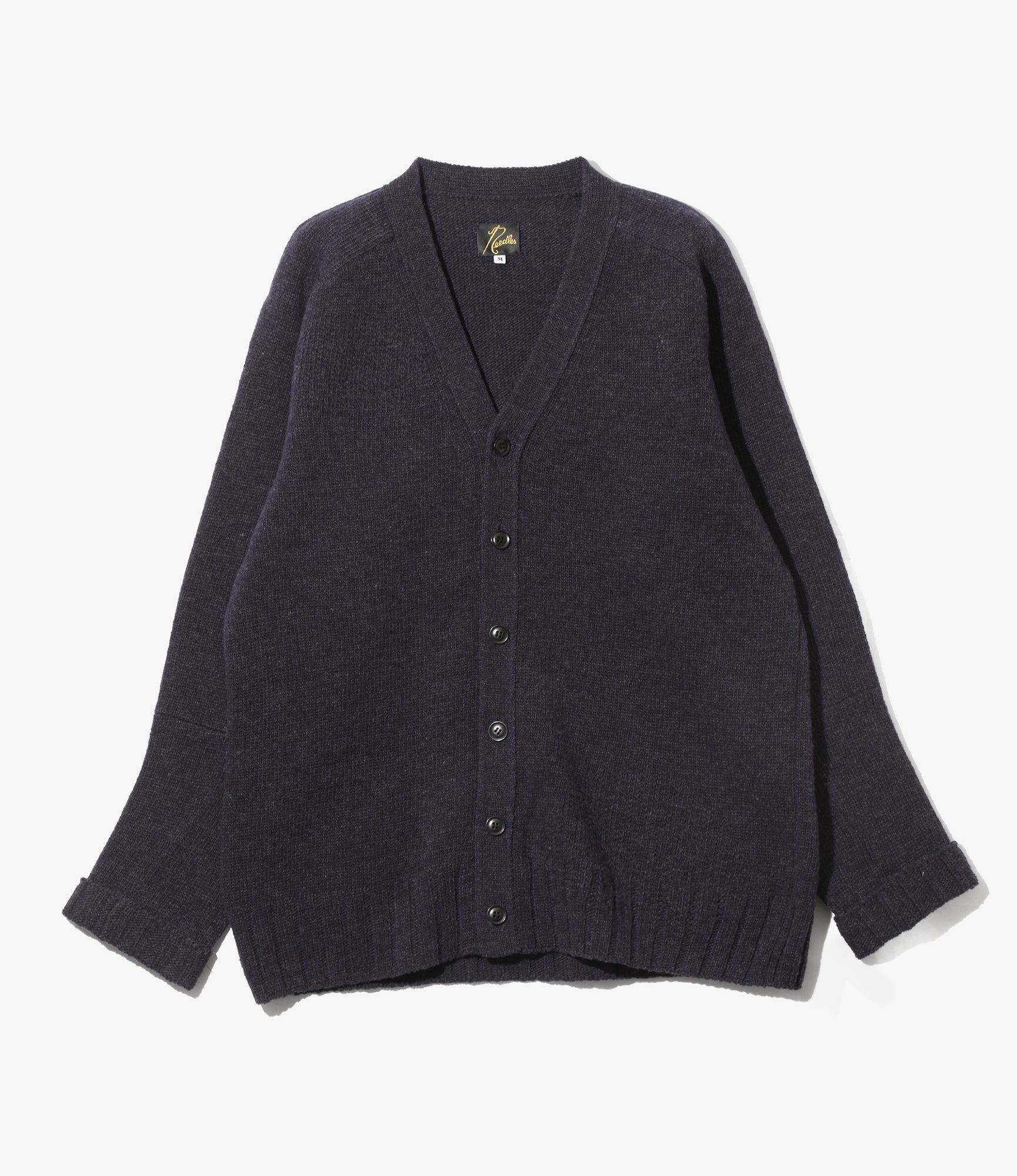 Damaged V Neck Cardigan - Twilight - Shetland Wool