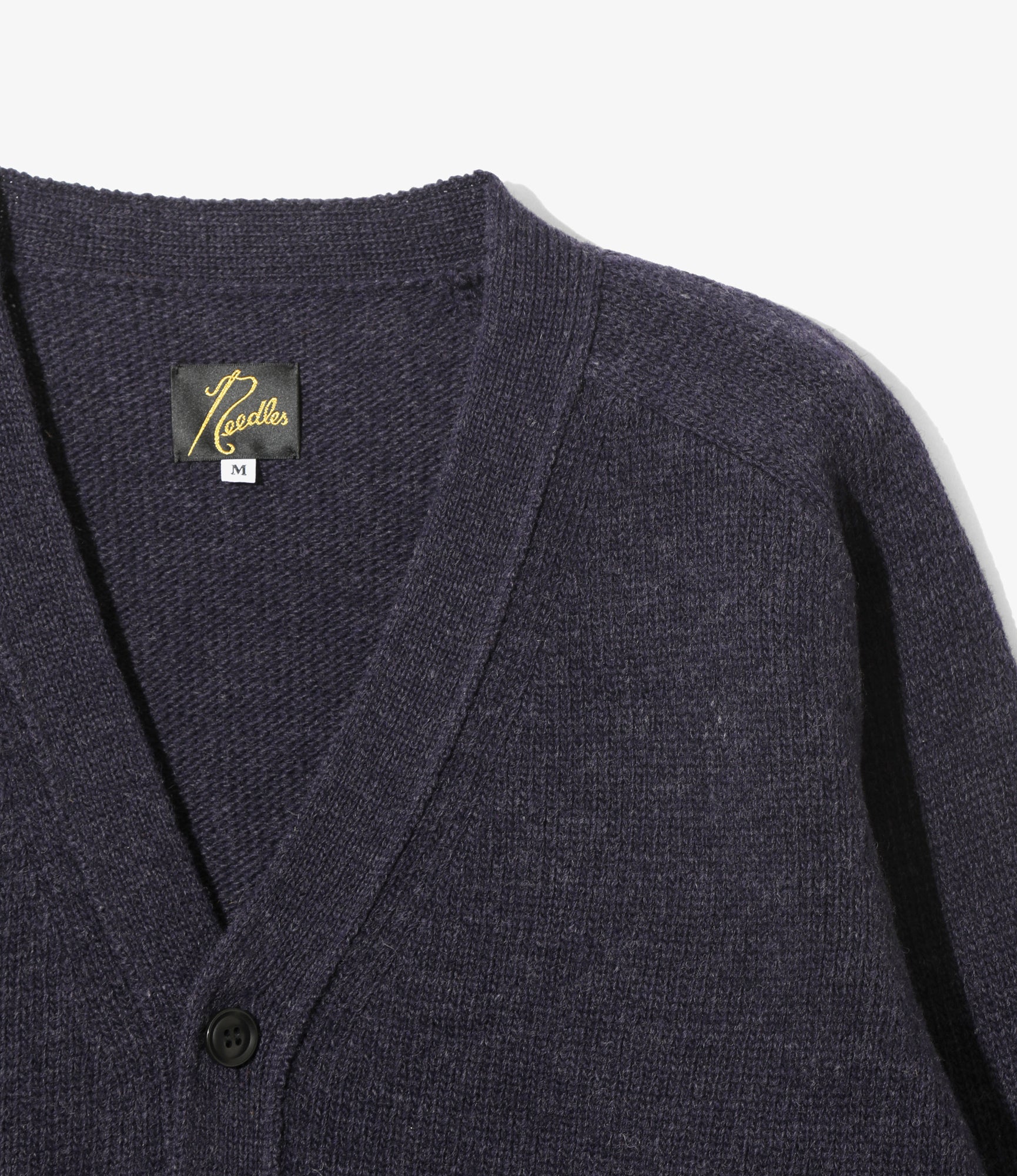 Damaged V Neck Cardigan - Twilight - Shetland Wool