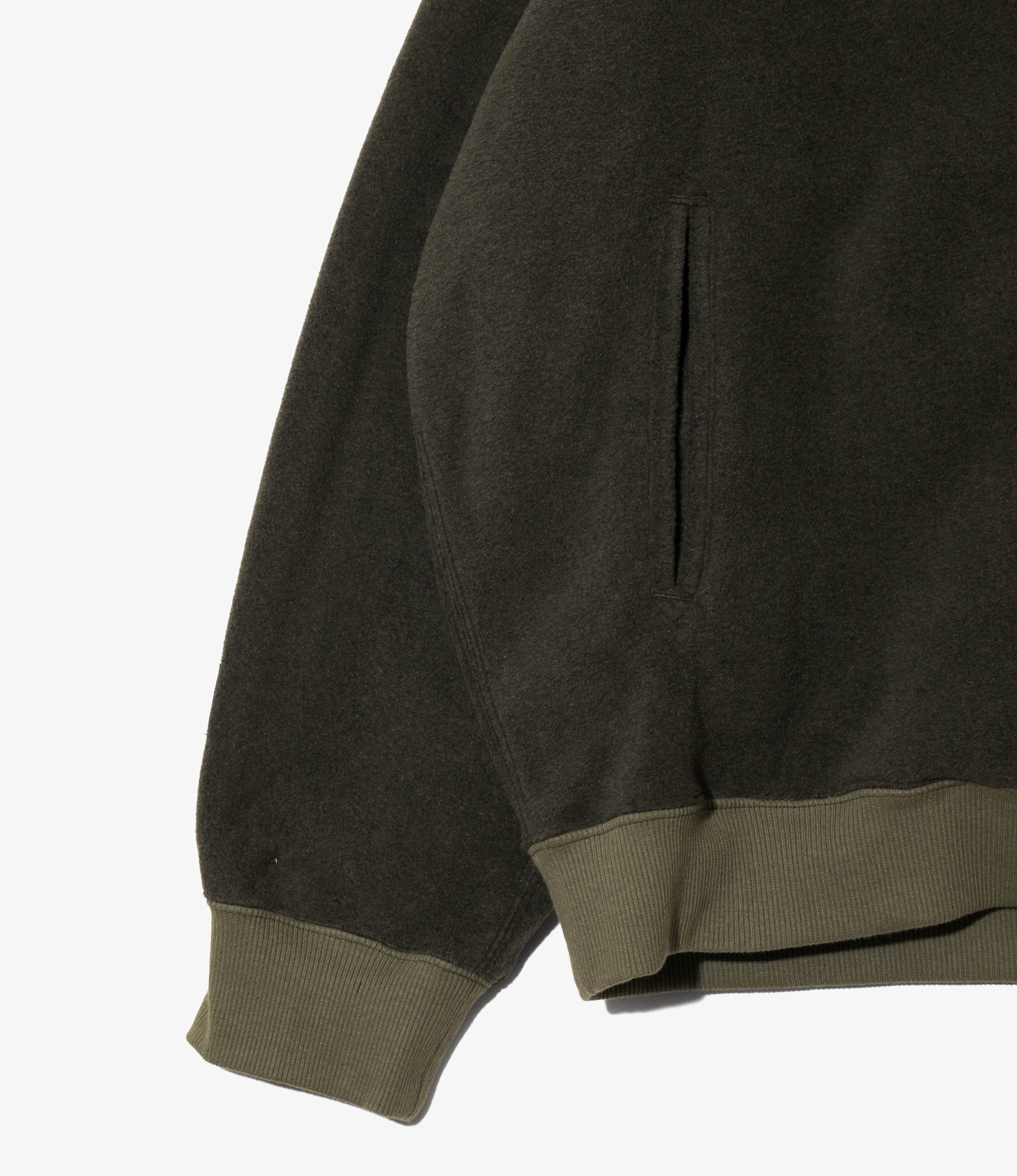 Between Jacket - Olive - Poly Fleece