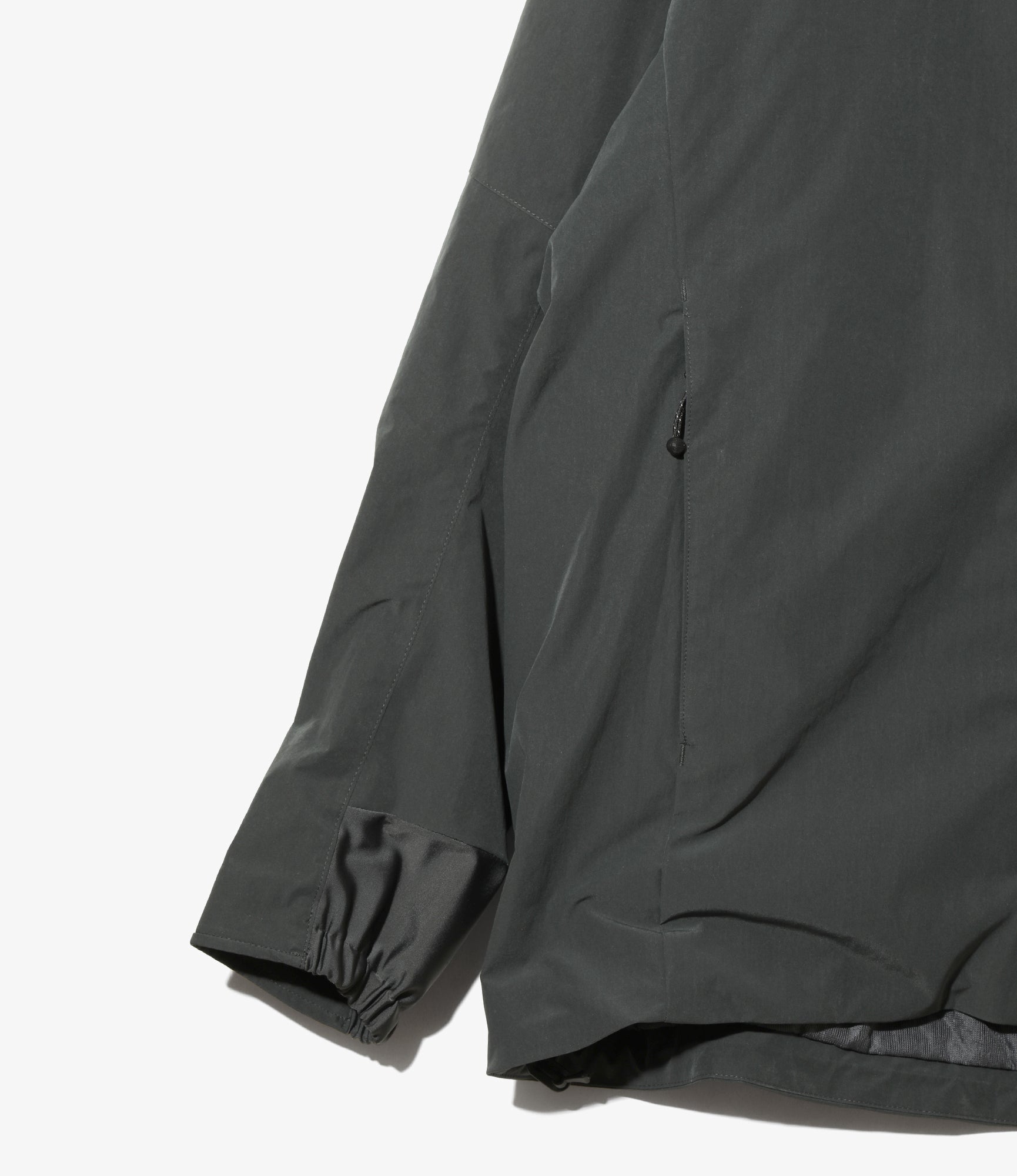 Wind Jacket - Charcoal - Poly Stretch Twill