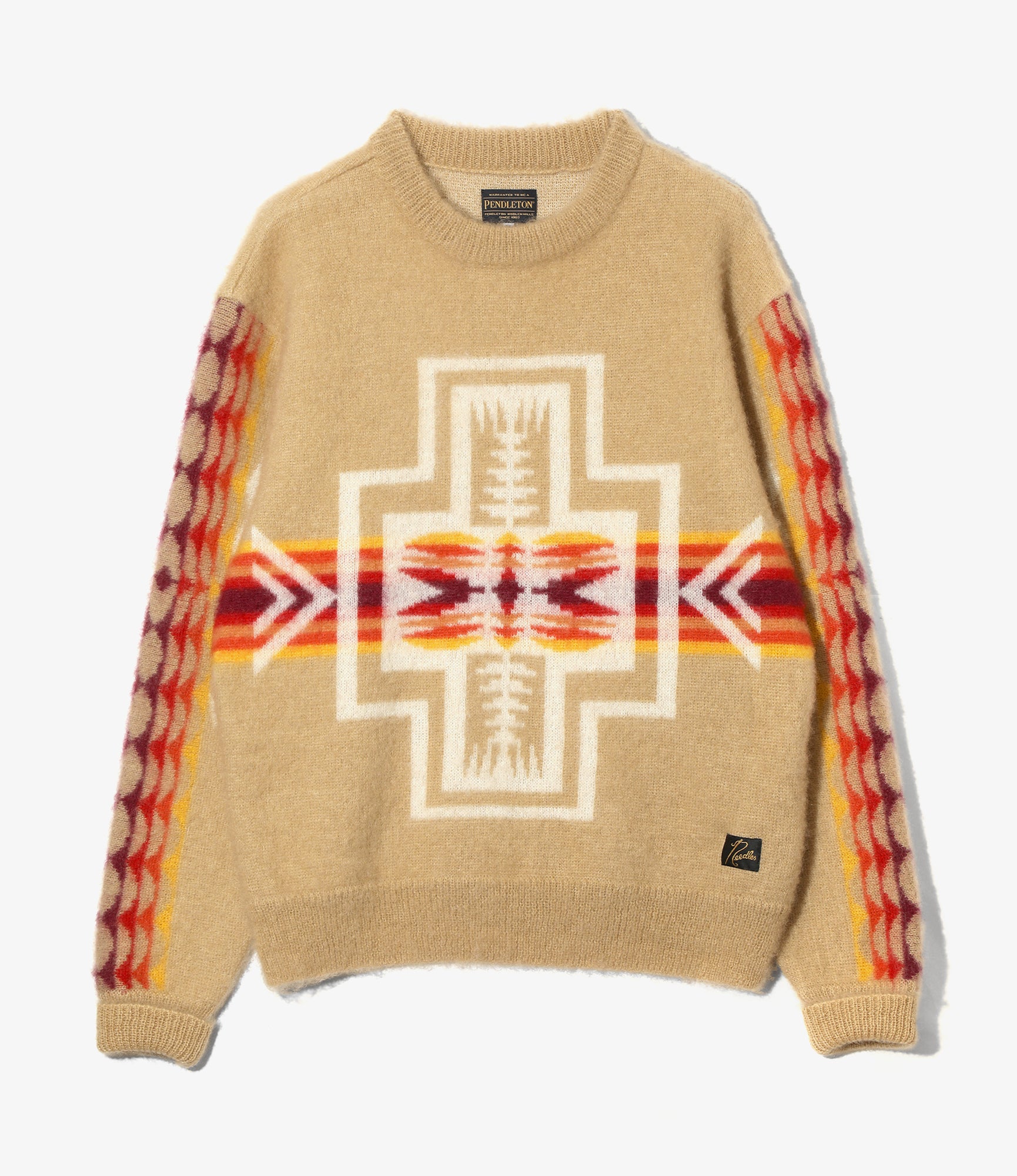 Needles x PENDLETON Mohair Sweater - Beige - Harding