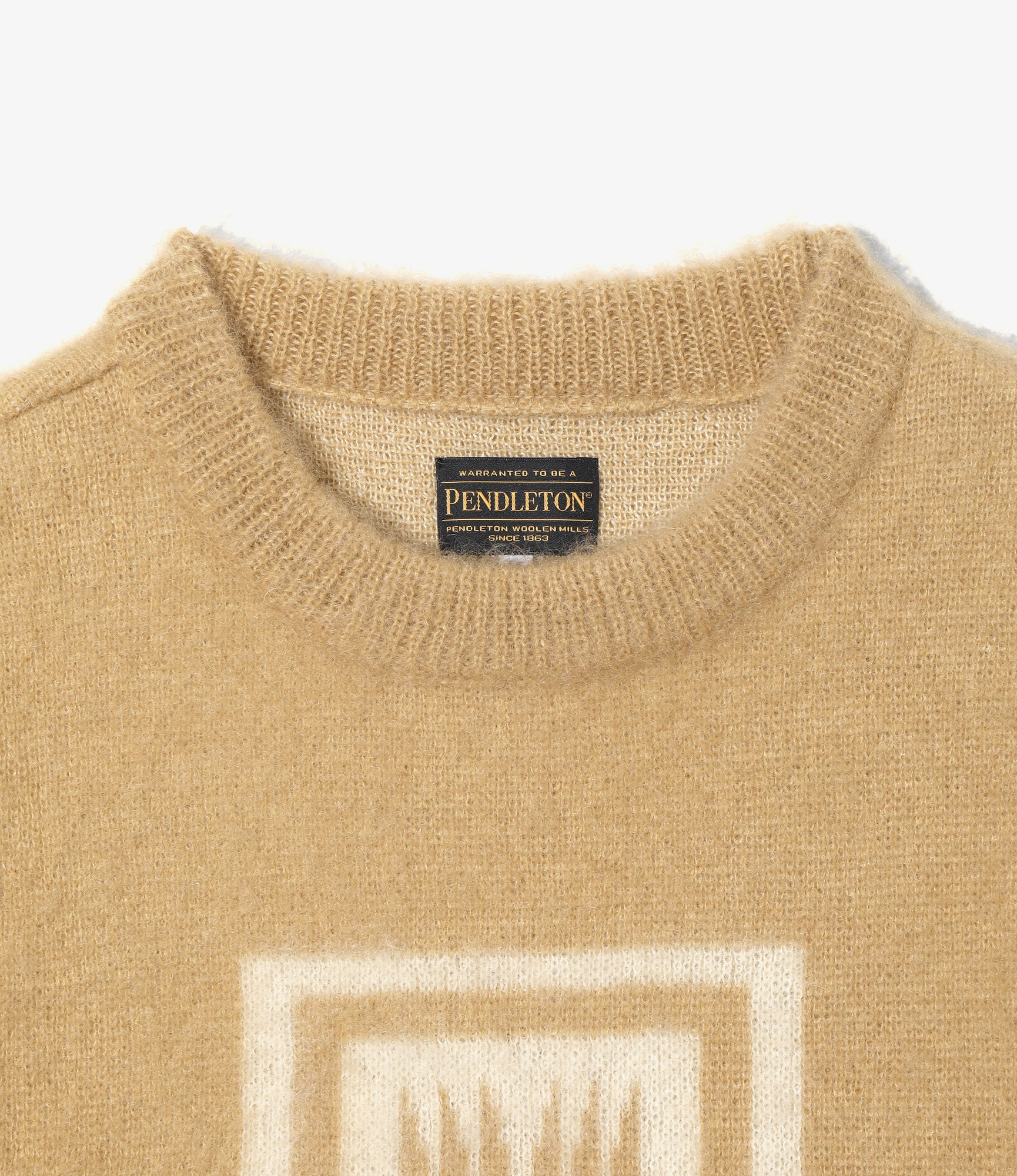 Needles x PENDLETON Mohair Sweater - Beige - Harding